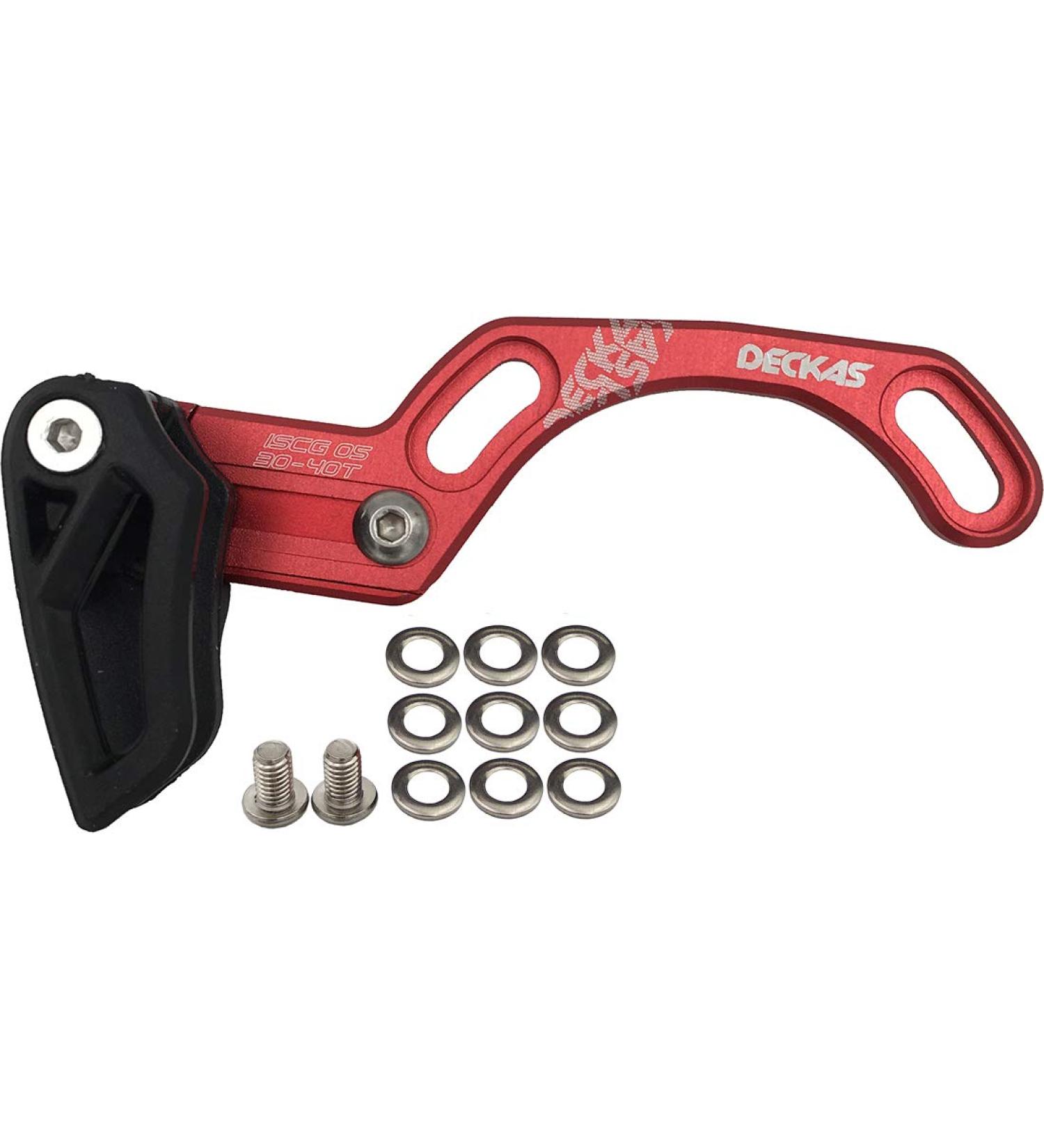 DECKAS Chain Guide ISCG 05 Mount 7075 Aluminium Alloy Bike Chain Guard 30-40T Red - Buy Online on GoSupps.com