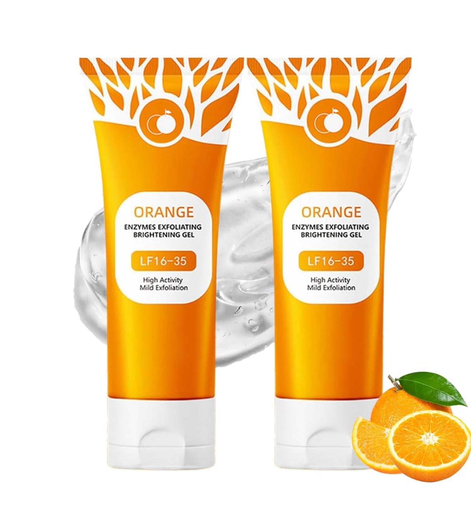 2 Pi ces de Gel Exfoliant Orange Nettoyant doux pour le Visage Extrait Naturel d Orange Pour un Nettoyage Profond claircissement Unisexe - Buy Online on GoSupps.com