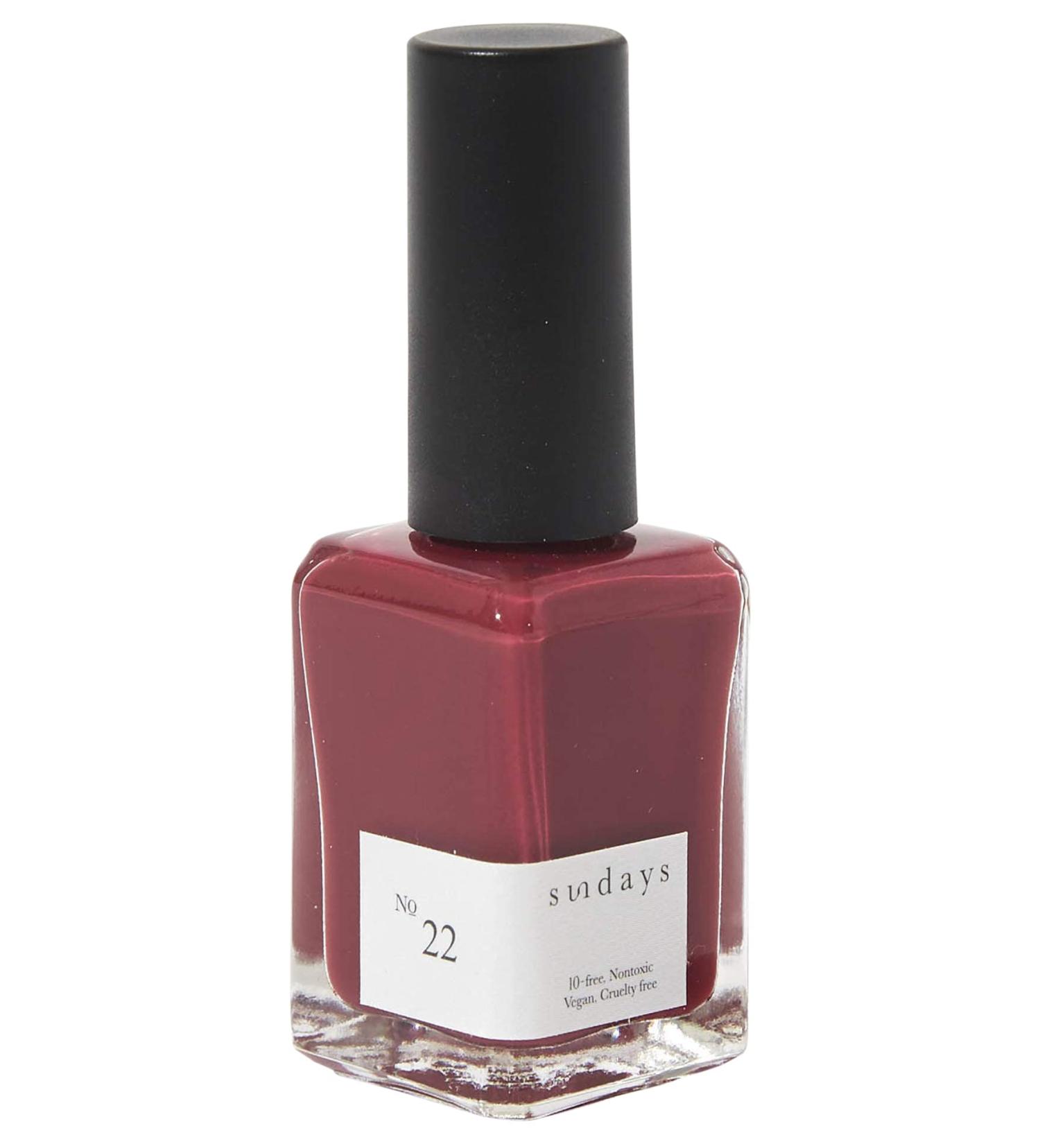 Sundays 10-Free Nontoxic Nail Polish No.22 (Purple Mulberry) - Buy Online on GoSupps.com