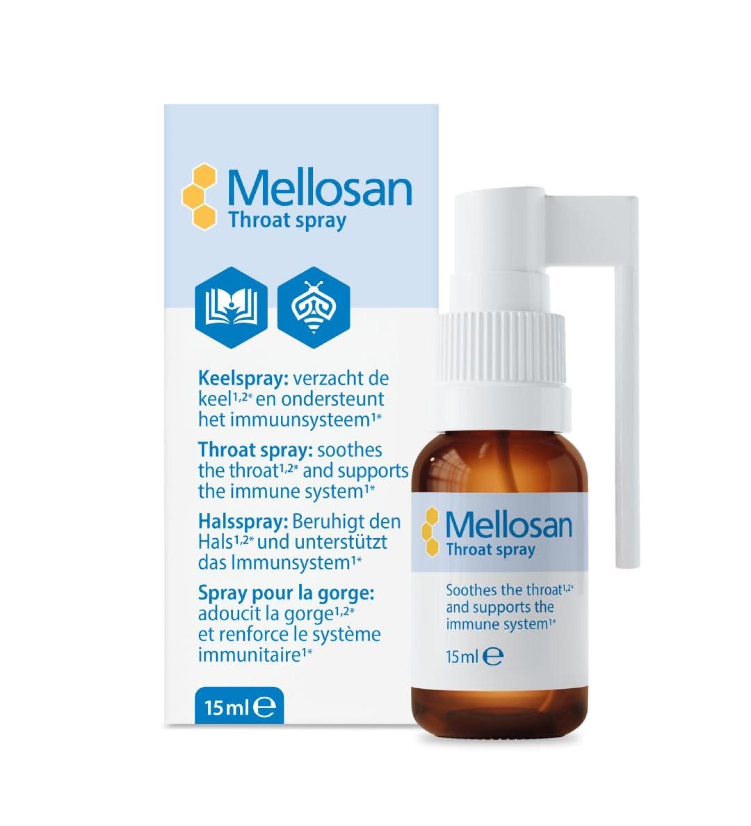 BAPMedical Throat Spray Throat Care Based on Pure Honey With Thyme Chamomile and Red Coneflower