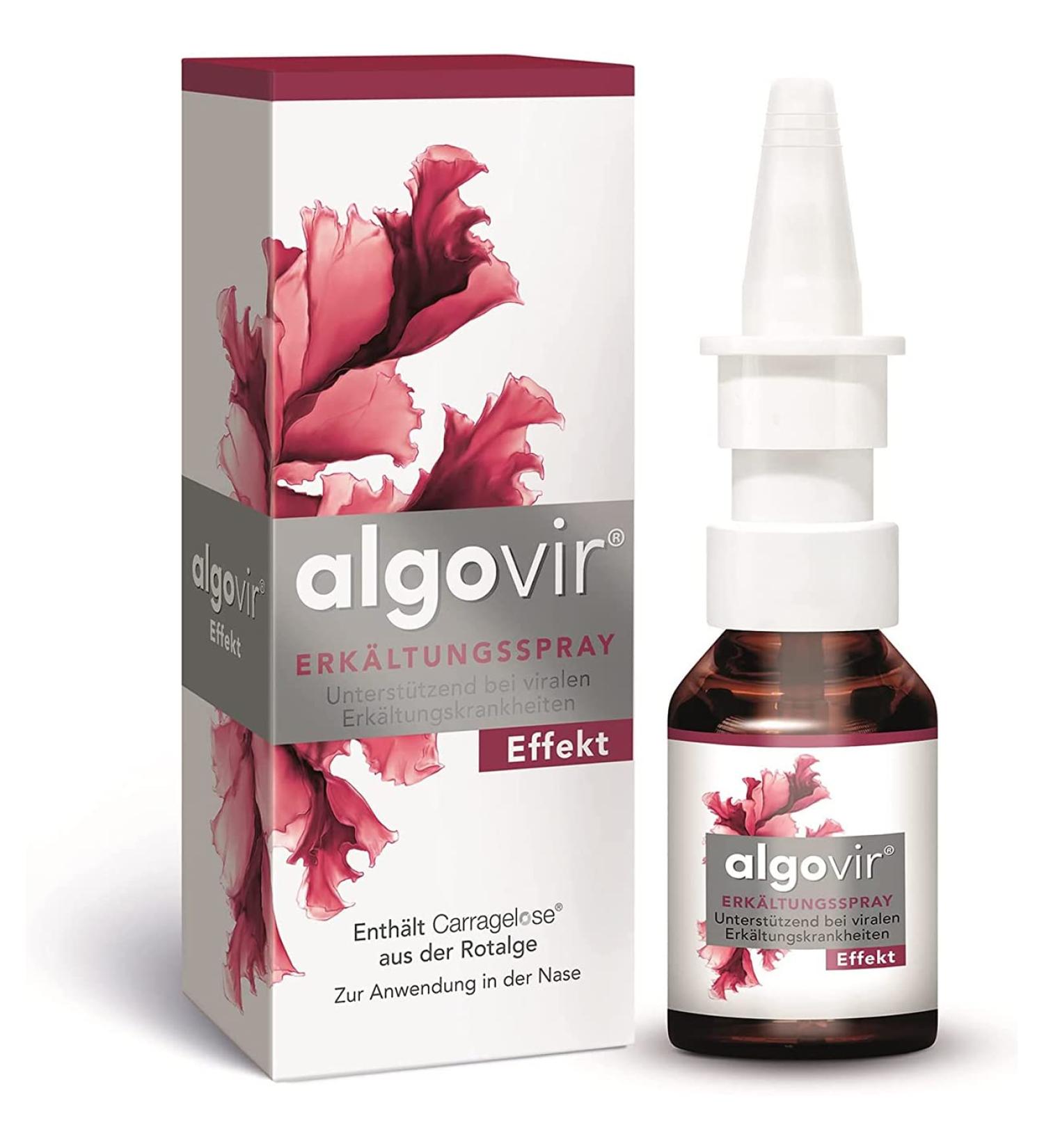 ALGOVIR Effect Cold Spray 20 ml | Natural Defense Against Cold Viruses | Nasal Spray for Adults - Rotalge - Buy Online on GoSupps.com