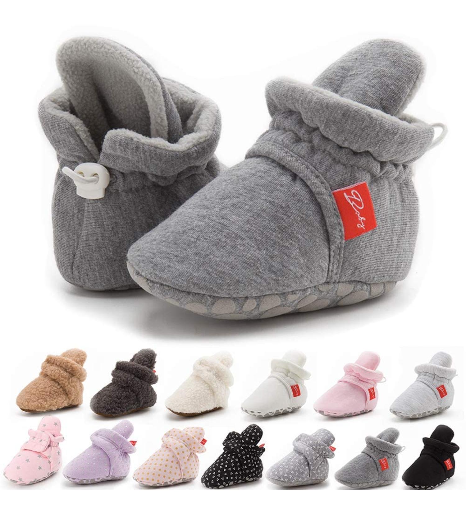 Sonsage Infant Baby Snow Boots | Soft Anti-Skid Sole | Winter Warm Booties | 0-6 Months | Deep Grey - Buy Online on GoSupps.com