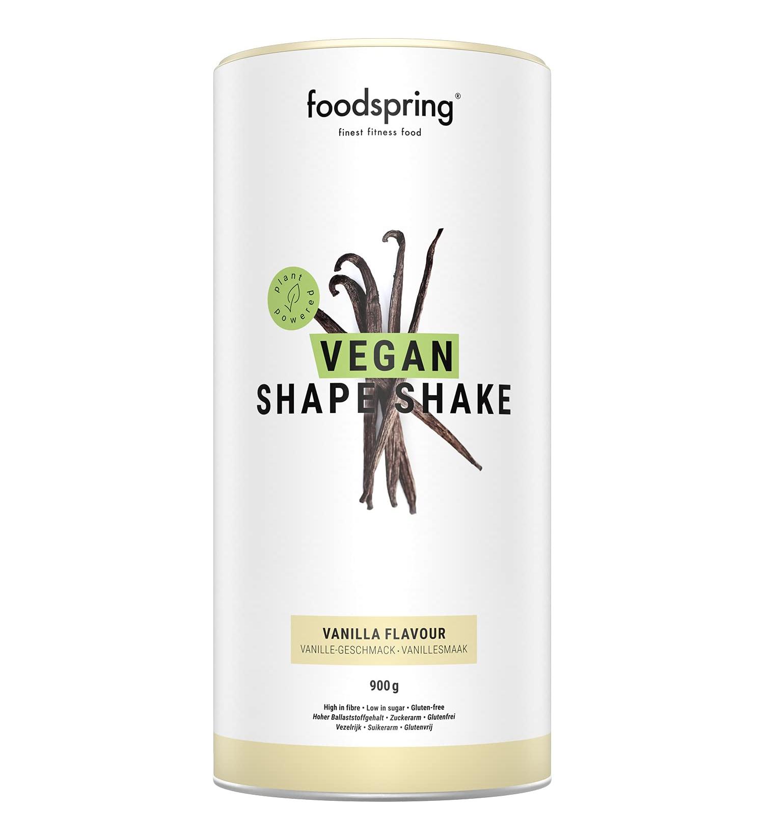 foodspring Vegan Shape Shake Vanilla 900 g Your tasty high protein veggie meal replacement for weight loss* - Buy Online on GoSupps.com