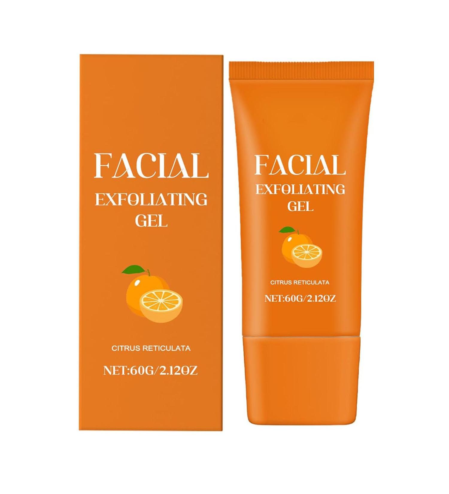 Facial Exfoliating Gel Orange Enzyme Hydrating Facial Scrub Deep Cleansing Moisturizing Facial Exfoliator Orange D Moisturizing Cleansing and Rejuvenating - Buy Online on GoSupps.com