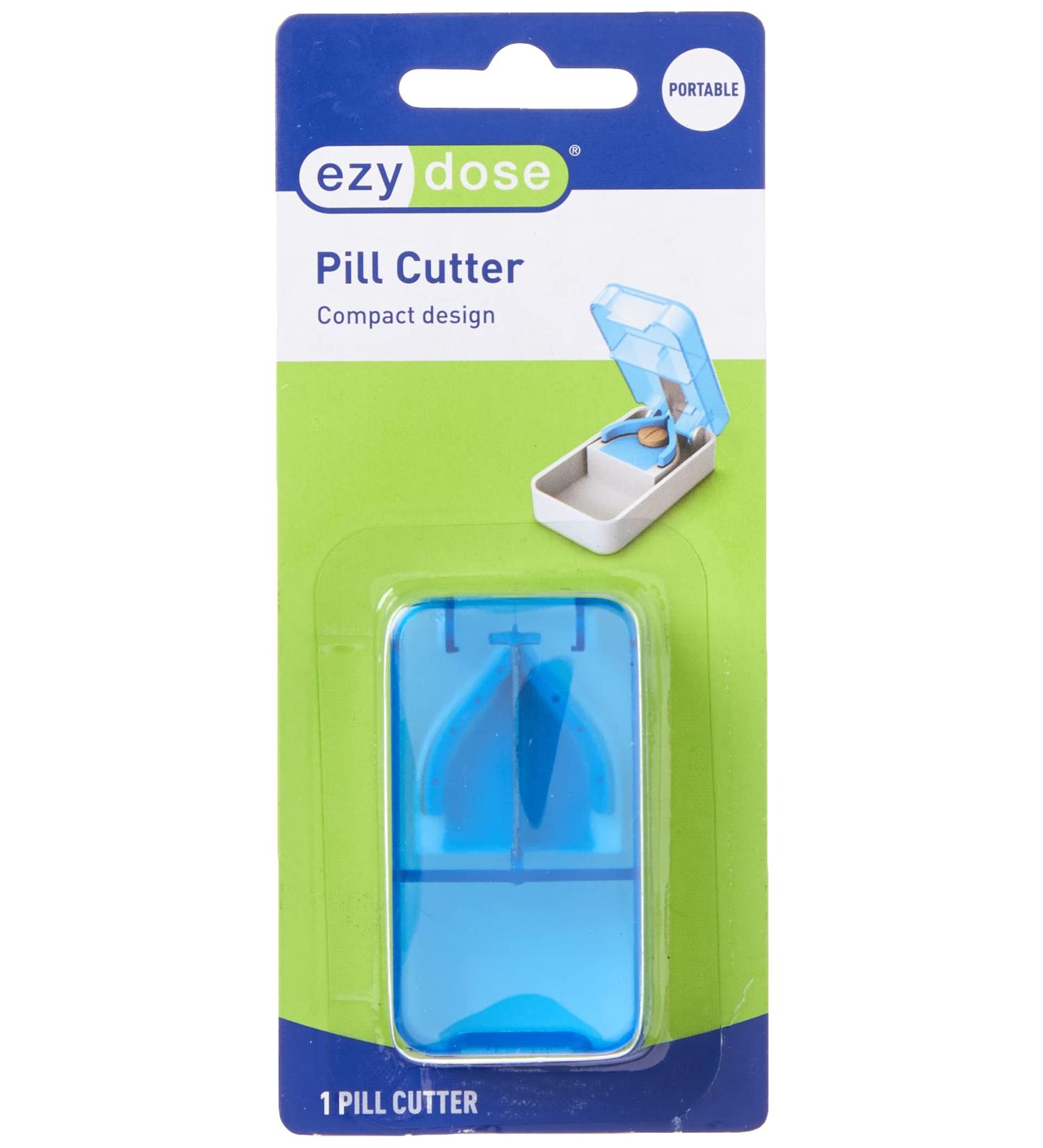 EZY DOSE Pill Cutter & Splitter - Safe Accurate Portable Vitamin & Tablet Cutter BPA Free Stainless Steel Blade - Buy Online on GoSupps.com