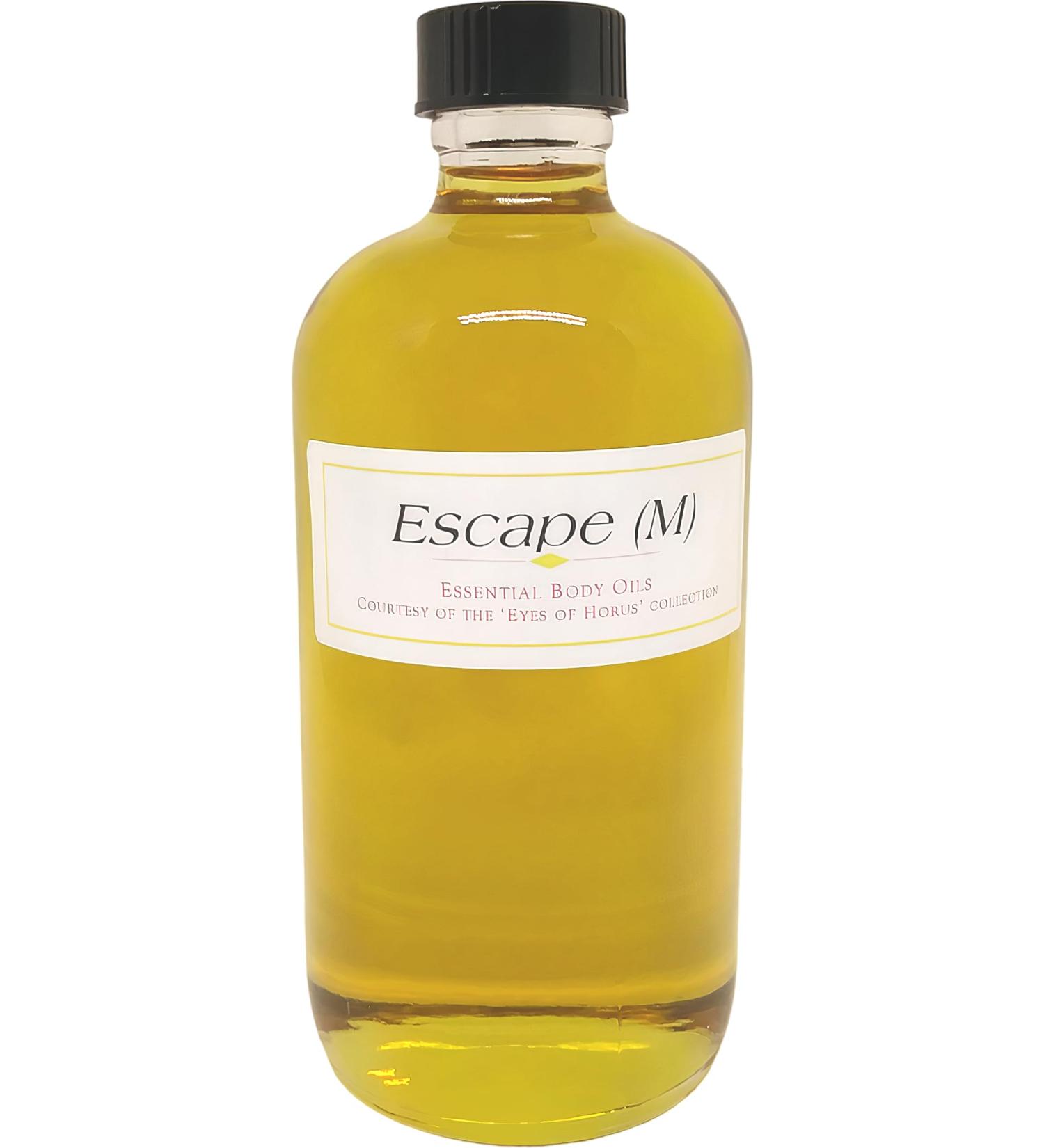 Escape - Type For Men Scented Body Oil Fragrance Regular Cap - Gold - 8 oz. - ID#23279 8 Fl Oz (Pack of 1)