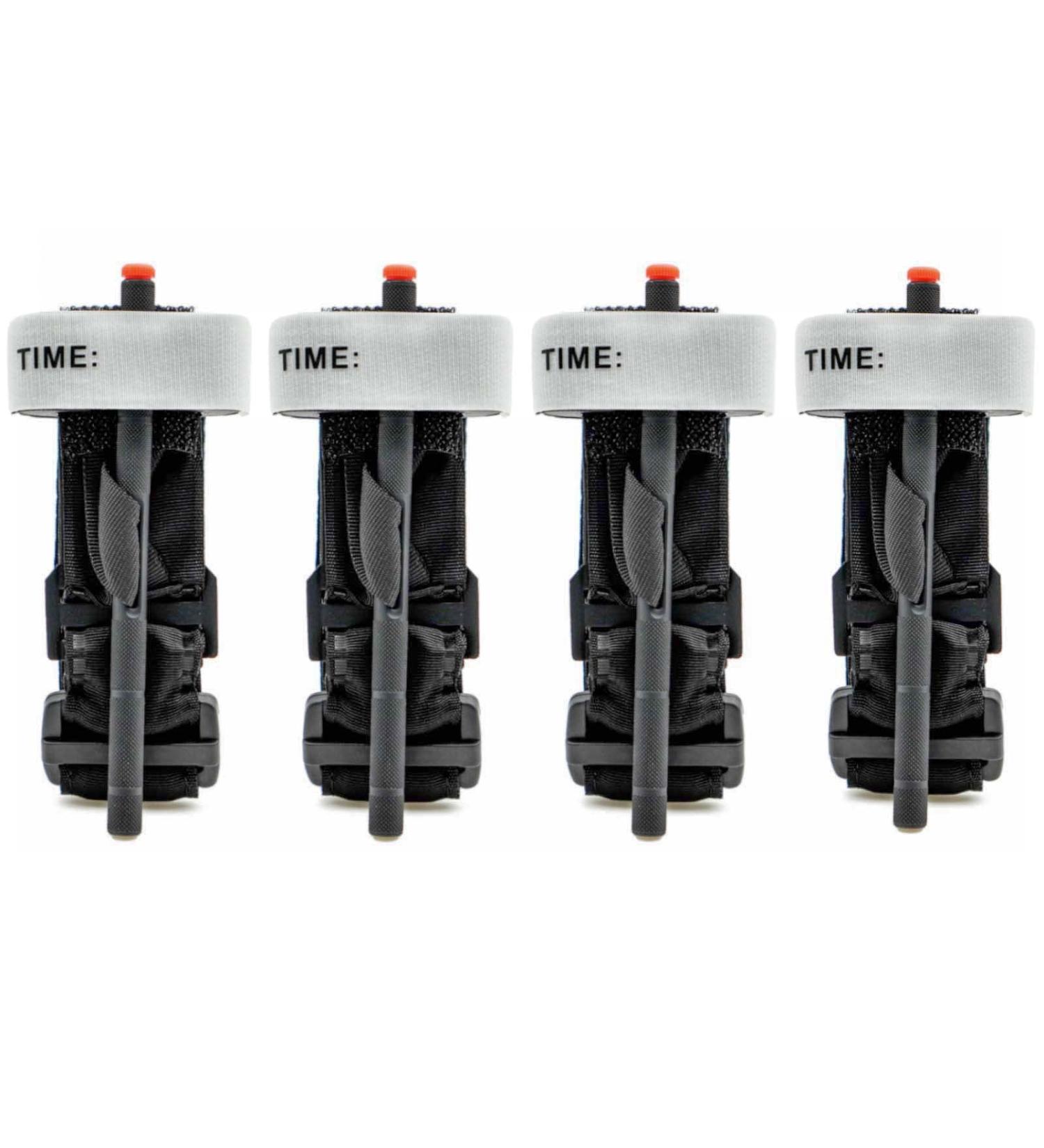 Rhino Rescue Tourniquets - One-Hand First Aid Set for Emergency Bleeding | 4 PC Tactical Life-Saving Gear for Paramedics & Field Use - Buy Online on GoSupps.com