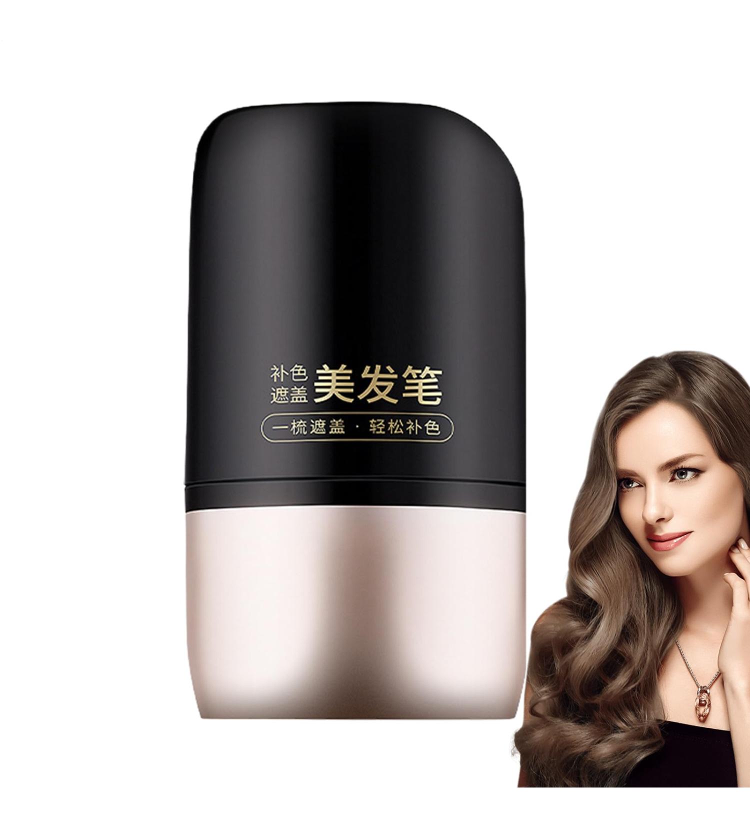 Peigne Colorant Capillaire | Stylo Camouflage Cheveux Blancs | Applicateur 2 en 1 Anti-Transpiration - Peigne de Coloration Compact pour Hommes Femmes Domicile Ch taignier - Buy Online on GoSupps.com