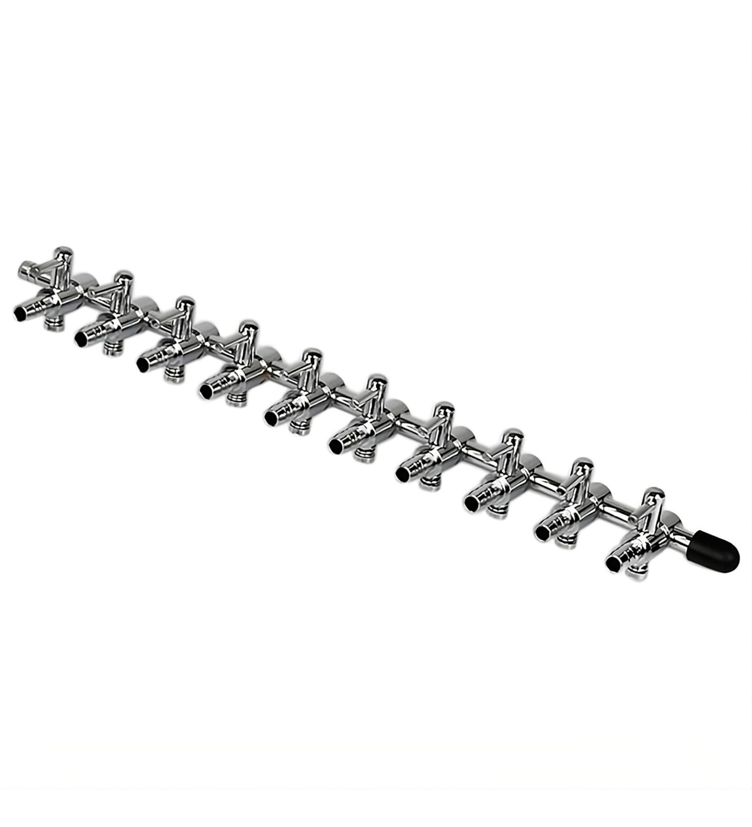 Movoja AQ Air Aquarium Distributor - Stainless Steel 10x Connector | Adjustable Airflow Control for Aquariums | International Shipping Available - Buy Online on GoSupps.com