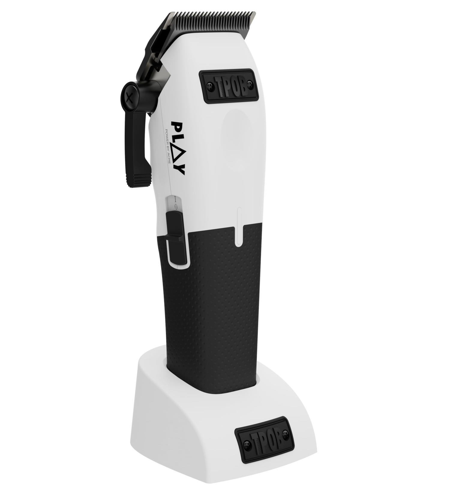 TPOB Play Barber Hair Clippers for Men - 7500 RPM Rubber Grips White - Premium Quality & International Shipping - Buy Online on GoSupps.com