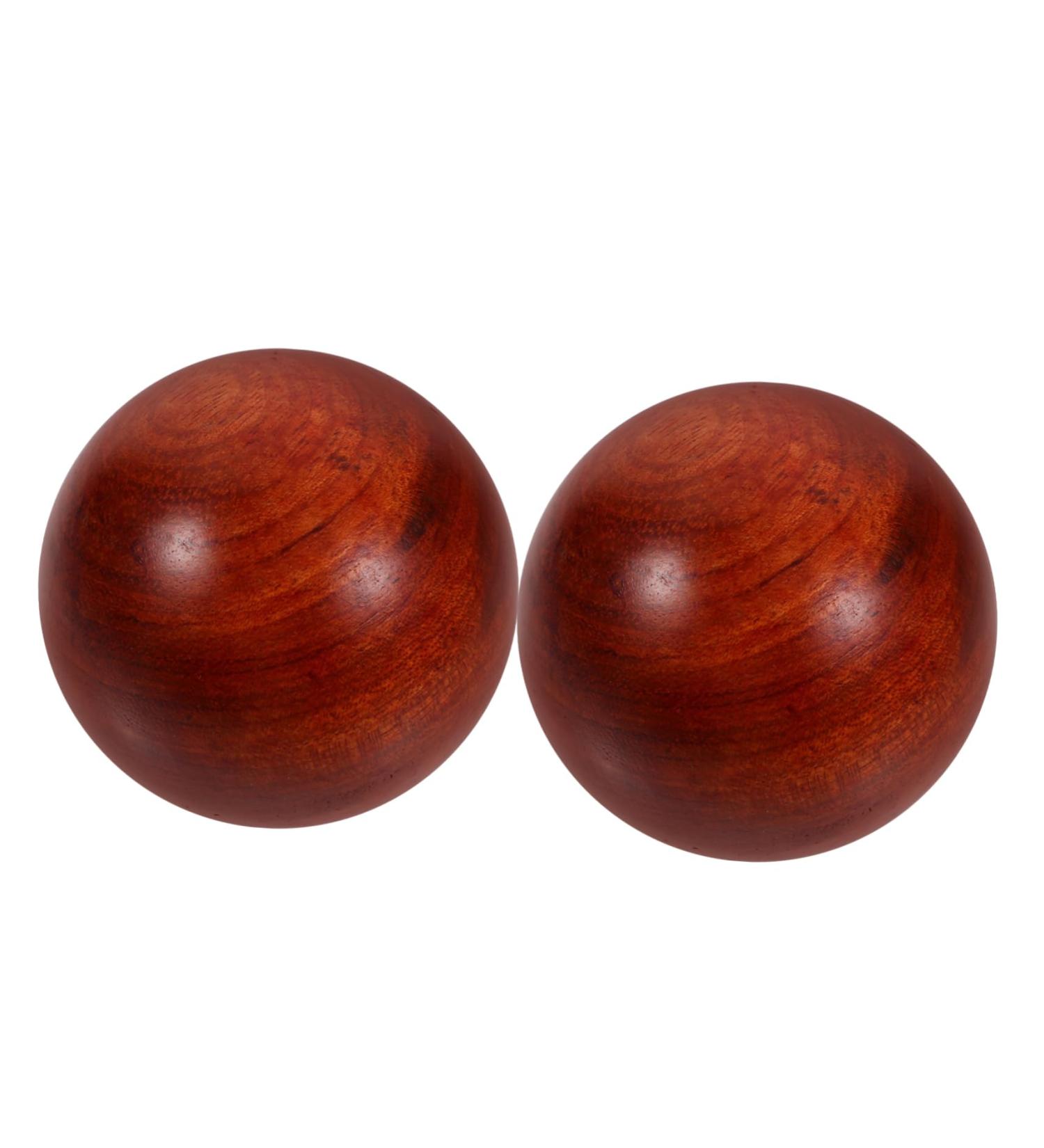 Healeved Wooden Massage Balls - Set of 4 Handcrafted Bamboo Training & Stretch Balls for Muscle Relief & Finger Health - Buy Online on GoSupps.com