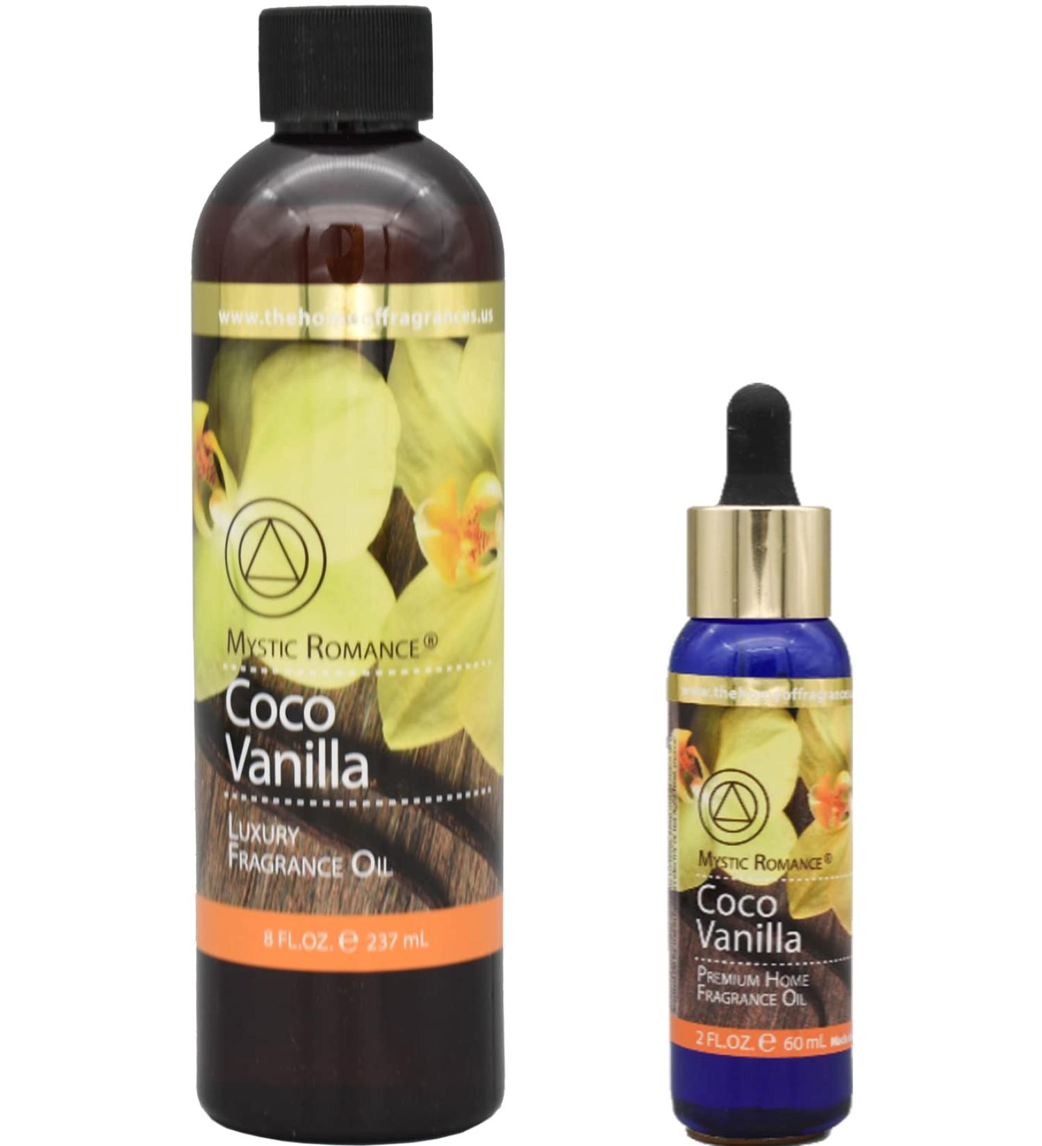 The Home of Fragrances - Set of 2 Bottles of Fragrance Oils - 2oz & 8oz (Coco Vanilla)