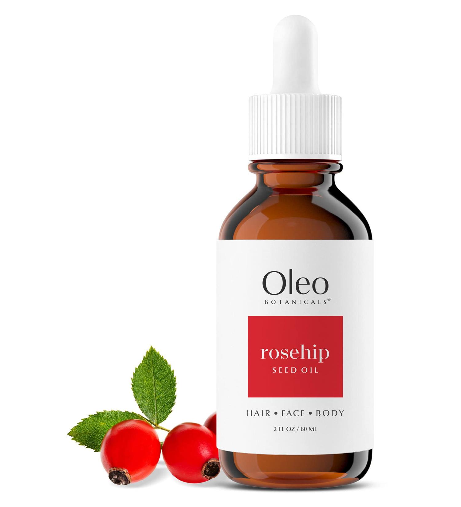 Organic Rosehip Seed Oil 100% Pure - Cold Pressed & Unrefined Facial Moisturizer Hair & Body Nourisher (60ml) - Shop Internationally - Buy Online on GoSupps.com