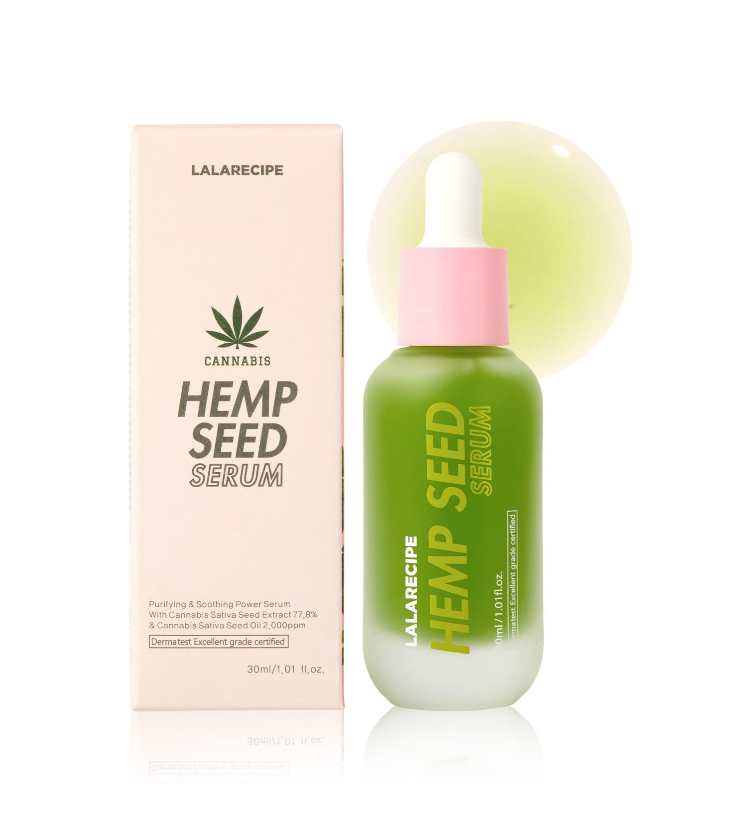 Hemp Beauty Face Serum for Dry Skin | Brightening Moisturizer w/ Hemp Seed Oil & Hyaluronic Acid | Vegan Skincare for Glowing Skin - Buy Online on GoSupps.com
