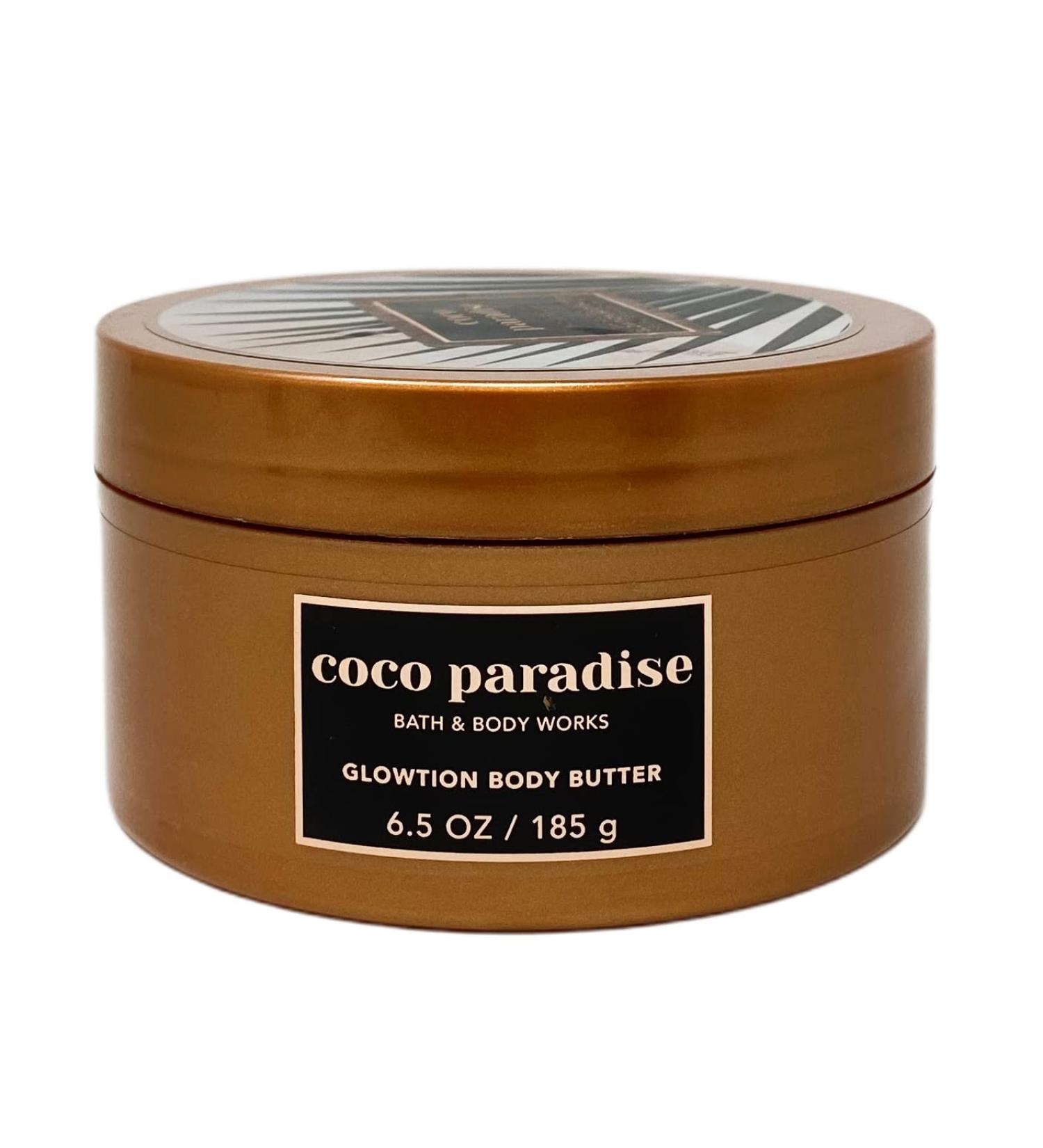 Bath & Body Works Coco Paradise Glowtion Body Butter - 6.5 oz / 185 g