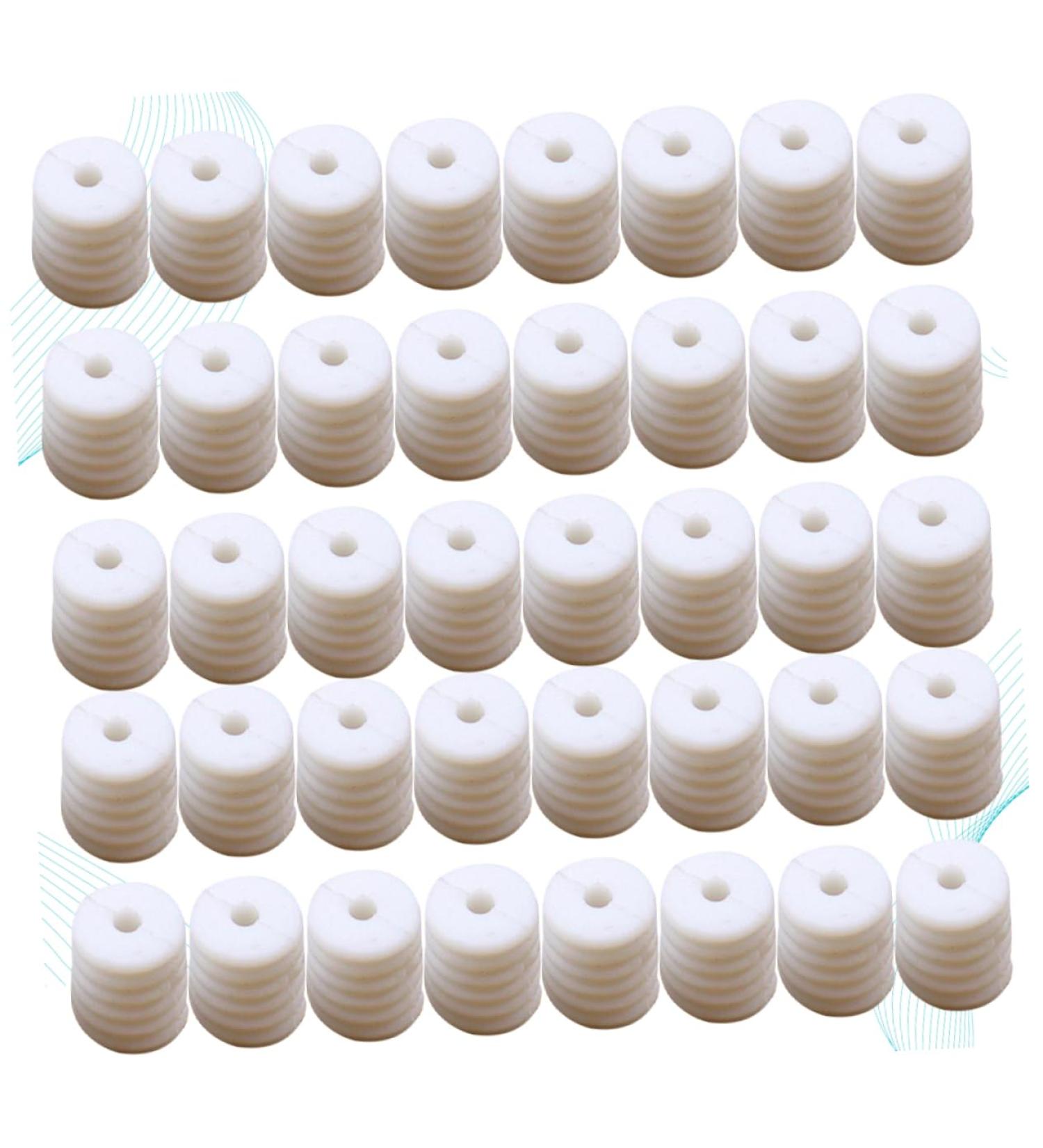 250 Pieces White Ear Hook Butt Connectors for Masks - Durable 1x0.6CM | International Shipping Available - Buy Online on GoSupps.com