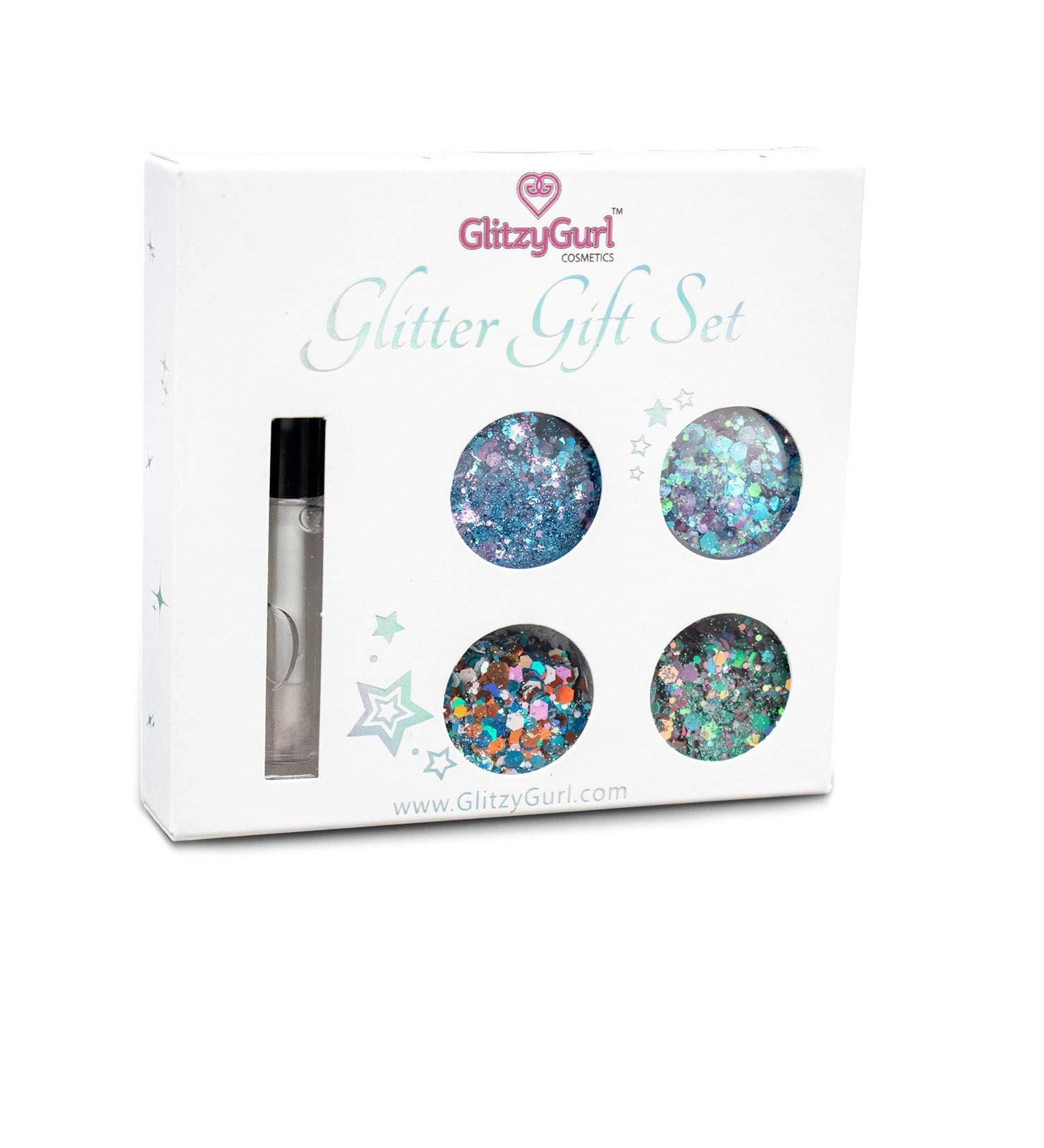 Holographic Glitter Gift Set Unicorn Mermaid Iridescent Chunky Glitter (Mystical Mermaid)