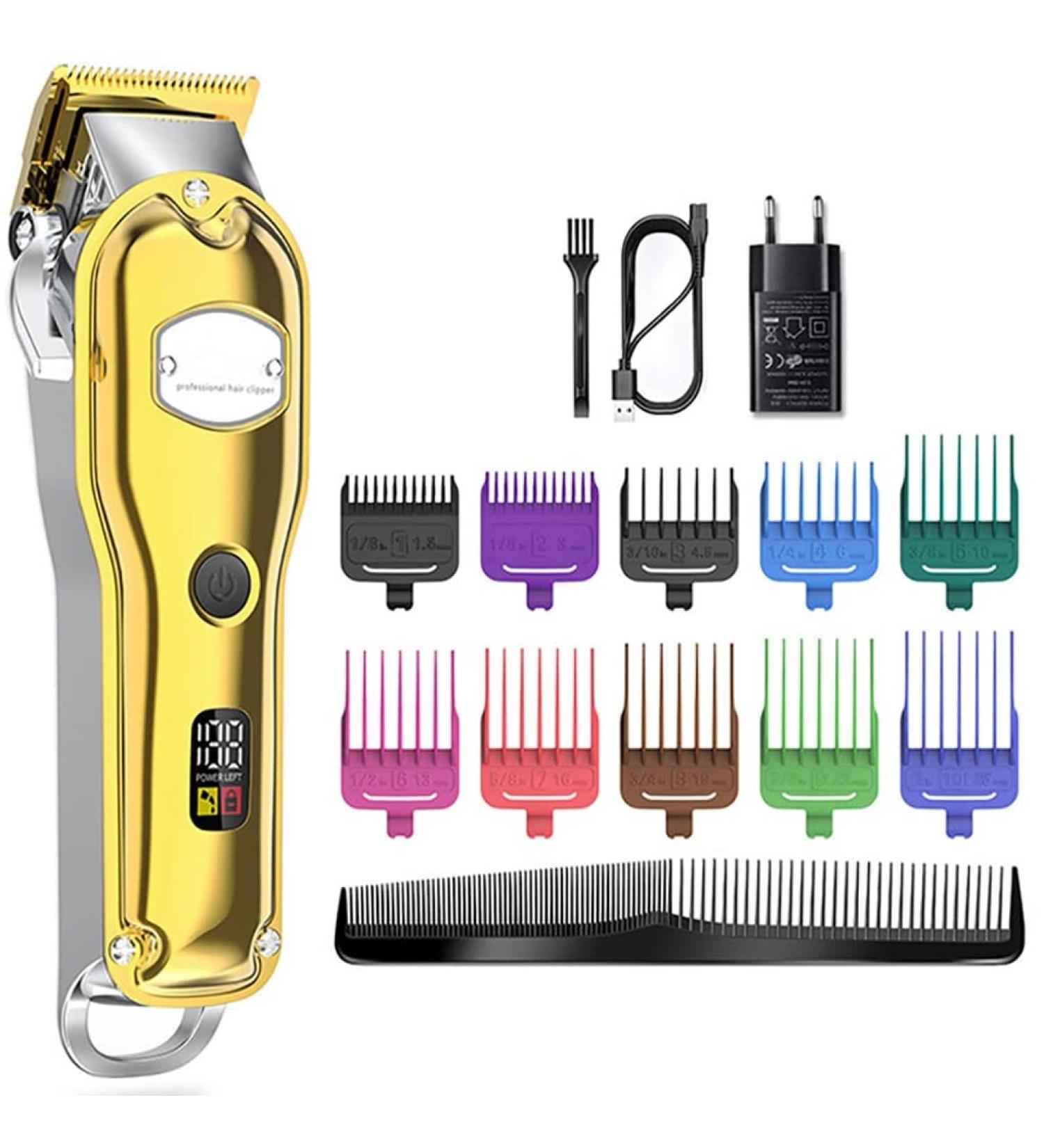 Professional Hair Clippers for Men - 8W Powerful Cordless Trimmer Kit with IPX7 Waterproof | Adjustable Haircuts & Travel Box - Buy Online on GoSupps.com