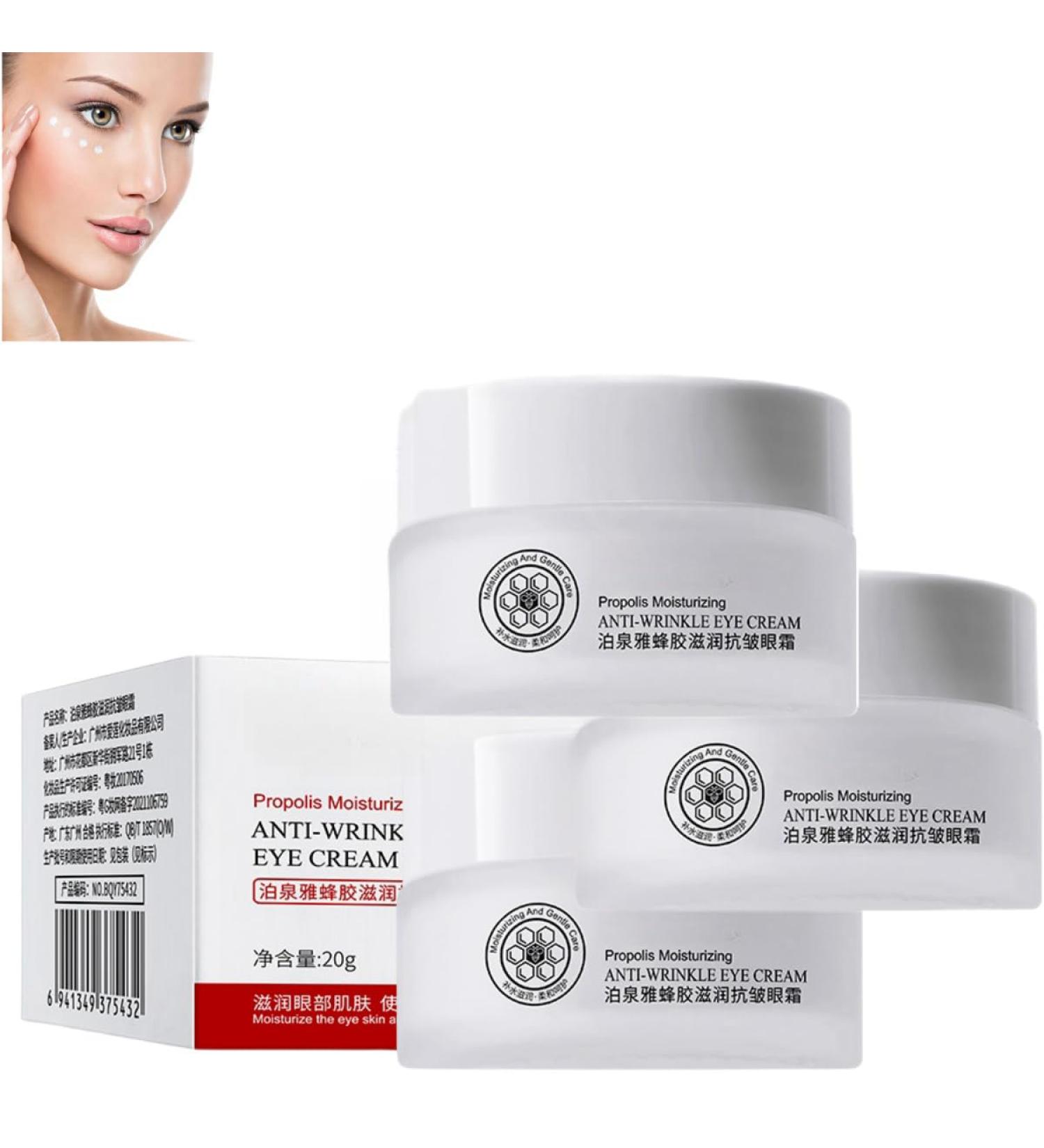 Anti-wrinkle eye cream with propolis lifting and firming eye cream nourishing and moisturizing eye cream with propolis anti-aging cream for under-eye bags - Buy Online on GoSupps.com