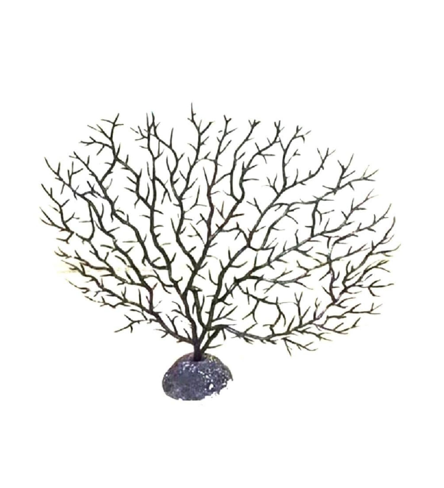 QUETHEDS Faux Coral D cor Artificial Coral Branch D cor Sea Fan Coral Decorations Aquariums Ornament Fish Tanks Landscape Sea Fan Coral Decorations Black Small - Buy Online on GoSupps.com