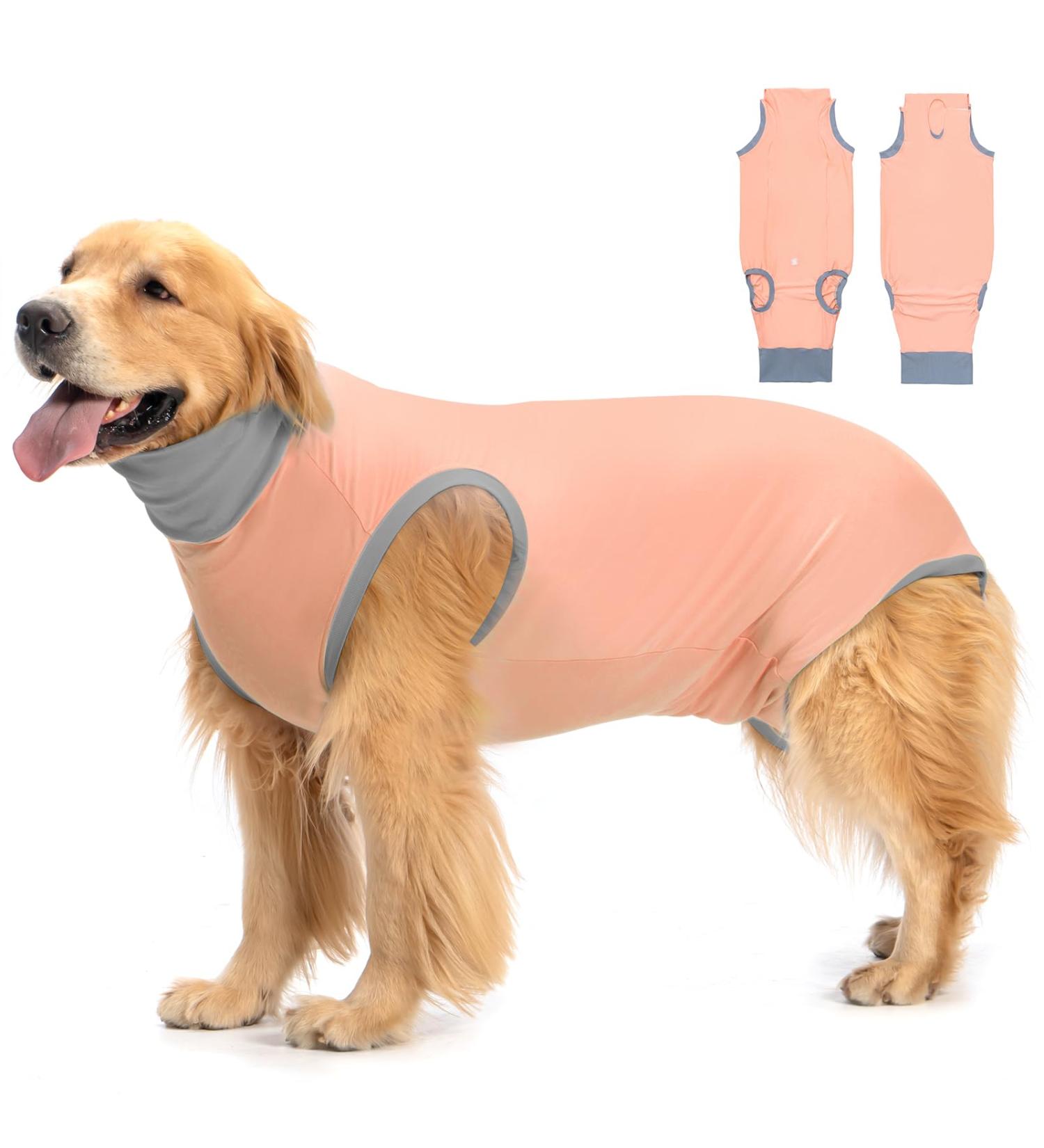 Avont Dog Body Wound Protection Suit - Postoperative Recovery Clothing for Neutered Males & Bitches - Prevents Leakage - Pink (3XS) - Buy Online on GoSupps.com