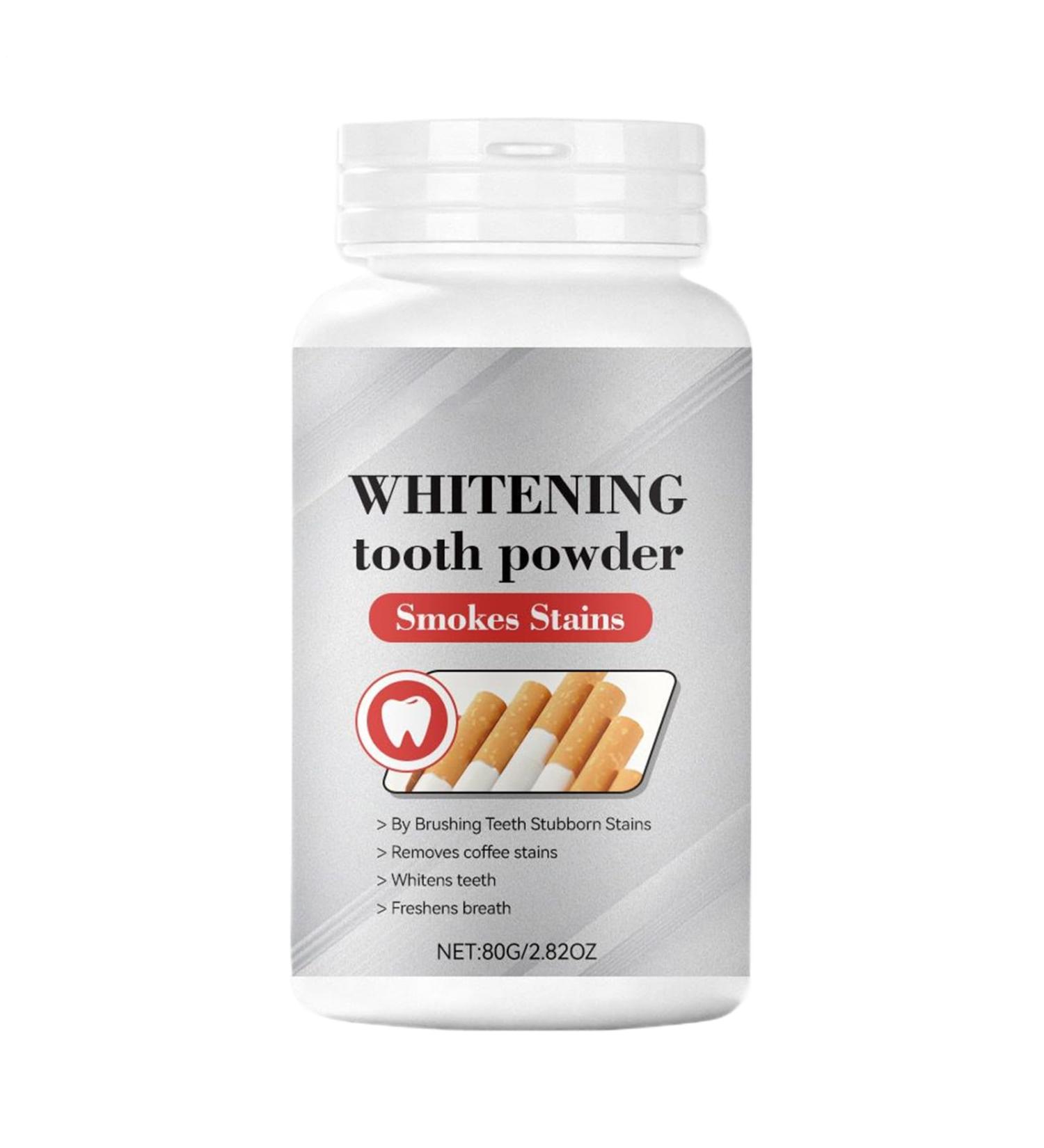 Teeth Whitening Powder 80g Powdered Toothpaste for Whitening Fresh Teeth Protection Suitable for Women and Men for Daily Use Travel Dental Care - Buy Online on GoSupps.com