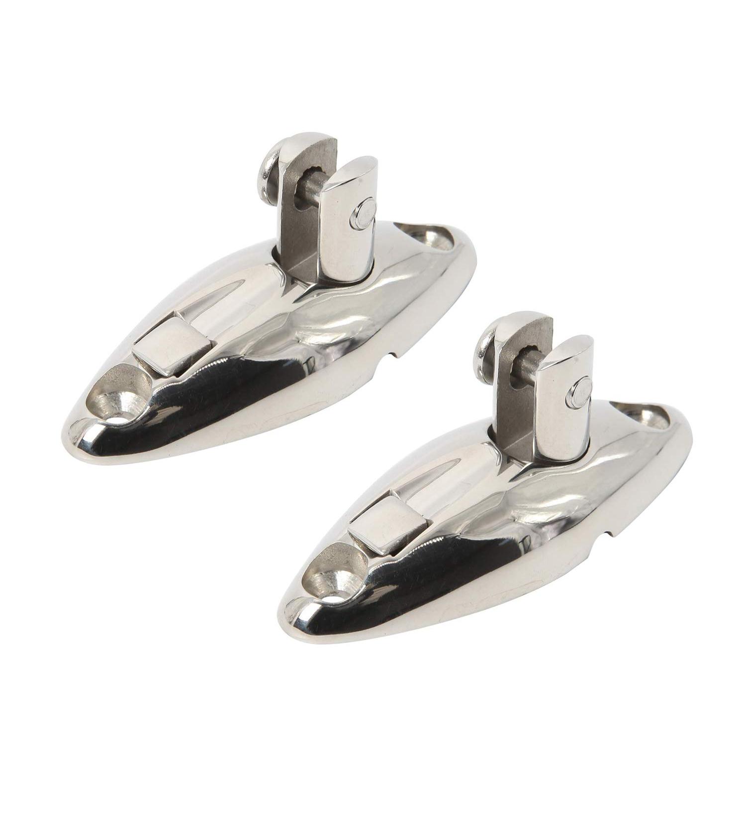 NovelBee 2 Pack 316 Stainless Steel Bimini Top Swivel Hinge Deck Mount - Marine Hardware - Buy Online on GoSupps.com