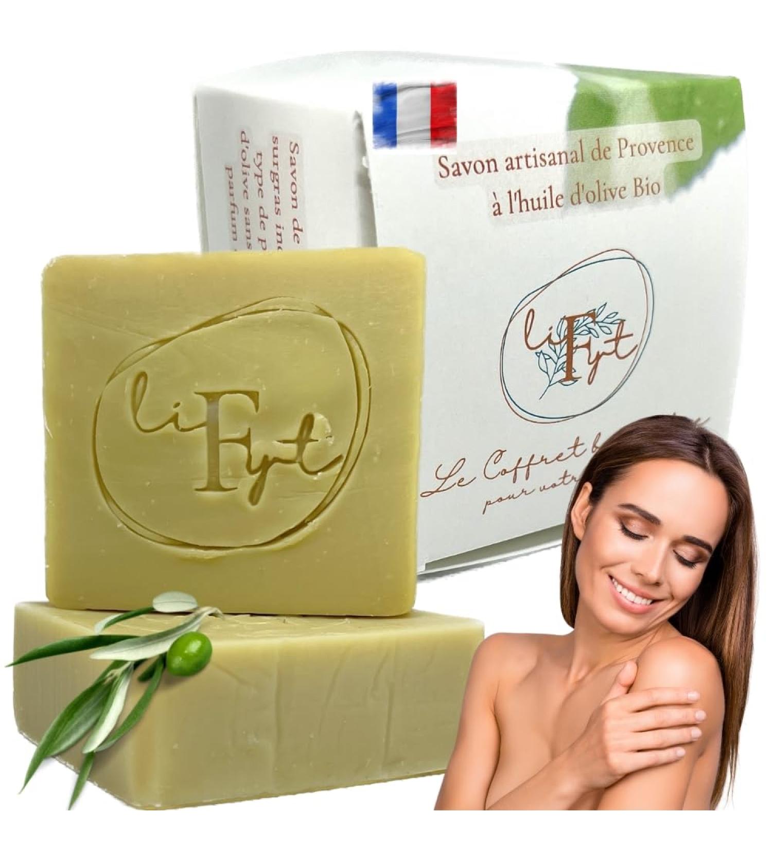  LiFyt Natural Soap from Provence Pure Olive Oil Gentle and Overgreasy Body Care Handmade Product Fragrance Free - Buy Online on GoSupps.com