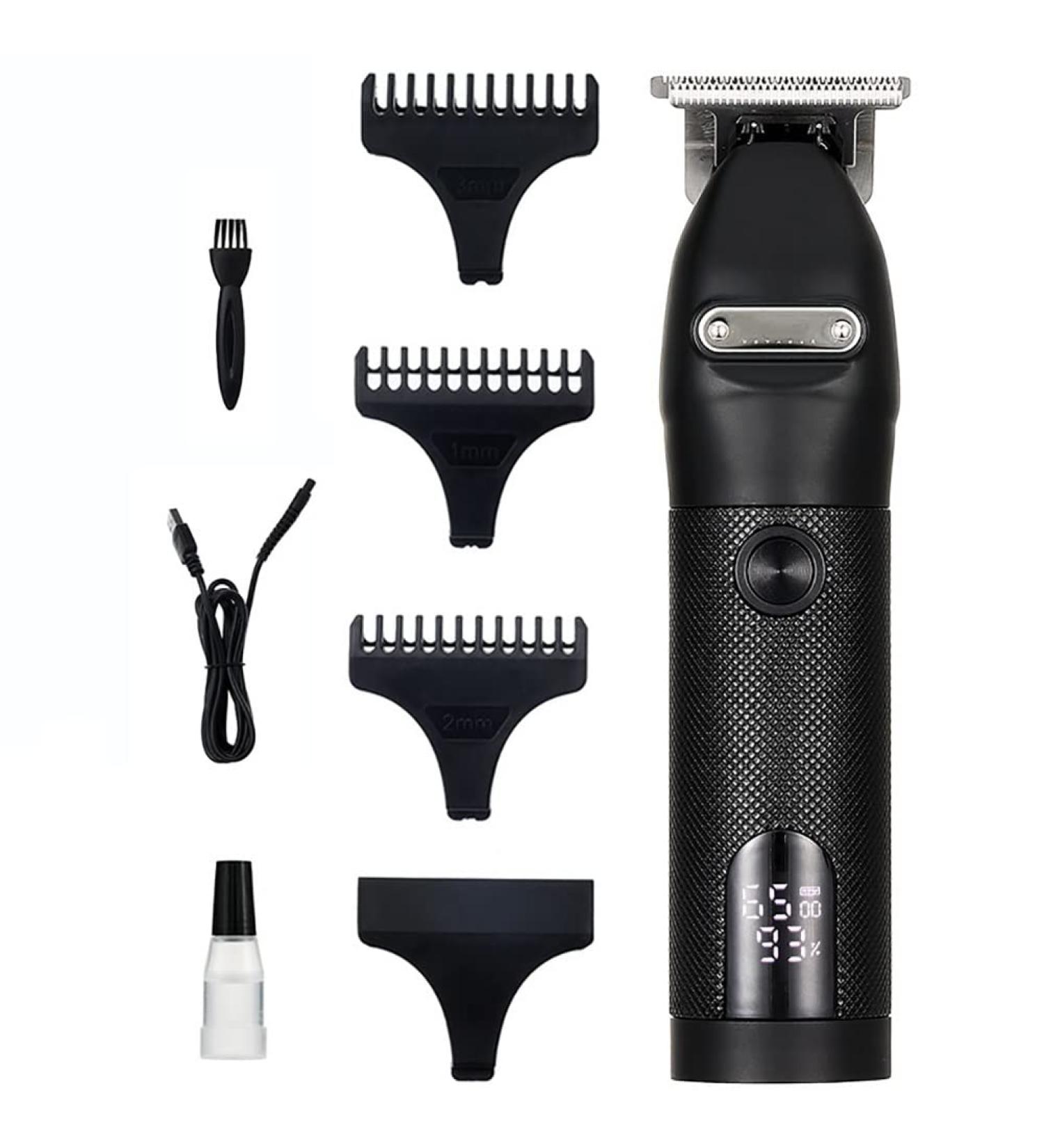 Professional Hair Clippers - Cordless USB Rechargeable Hair Trimmer for Men with LED Display - Barber Salon Quality Hair Cutter (Black - Buy Online on GoSupps.com