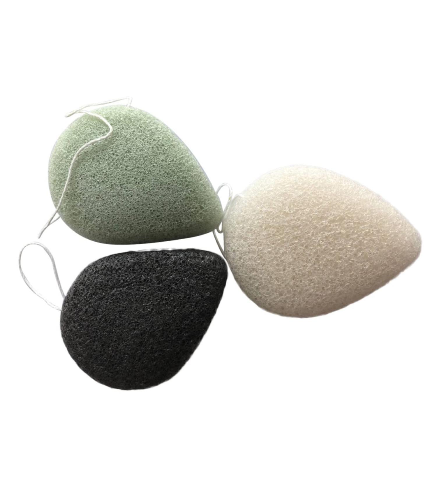 Beaupretty 3PC make up sponges for face Shandong charcoal cleansing esponjas para maquillaje drop shape face sponge facial clean skin care face sponges for cleansing face Body makeup remover - Buy Online on GoSupps.com