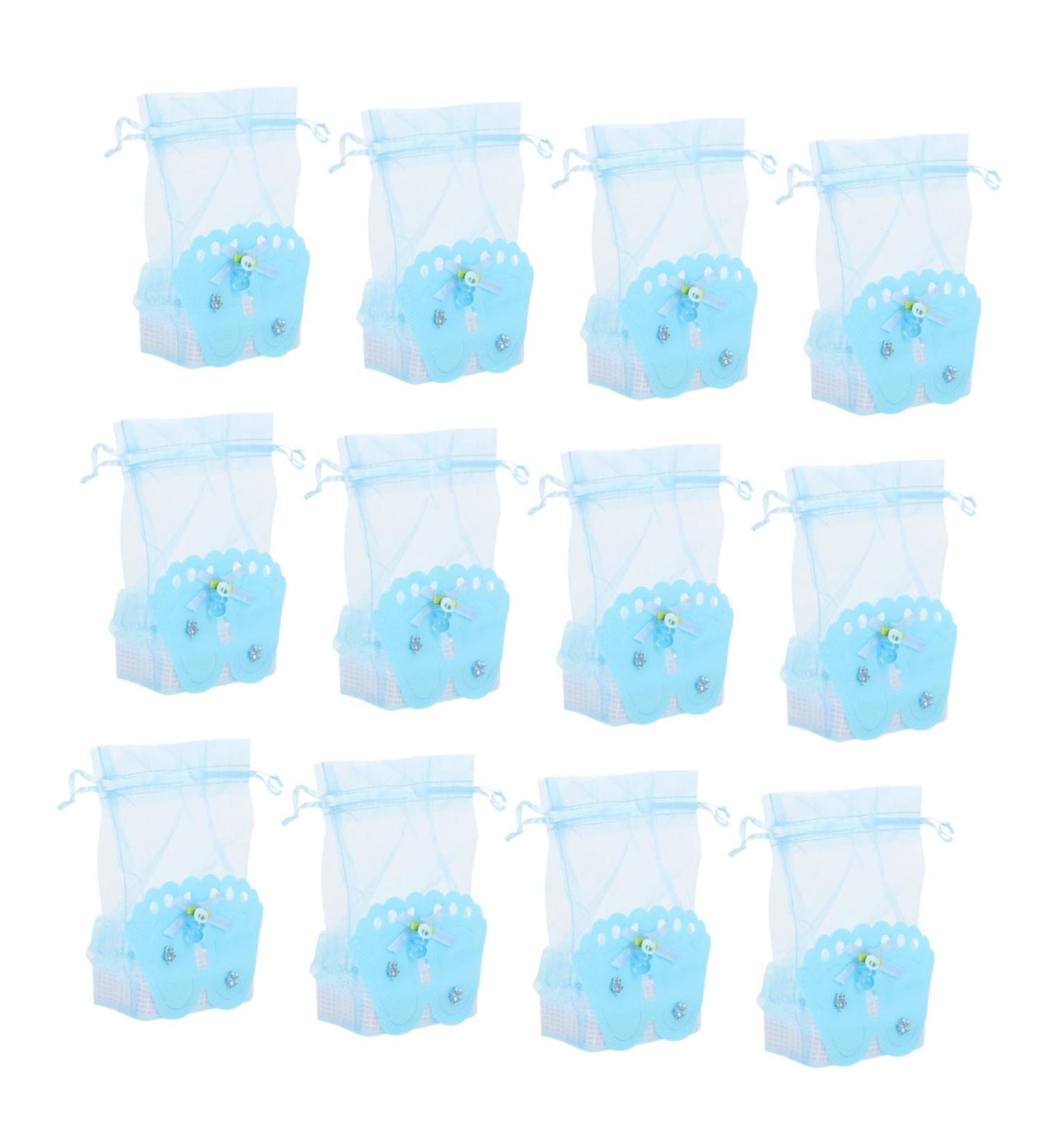 LALAFINA 12pcs Candy Bag Baby Supplies Baby Items Wedding Candy Boxes Bags Bride Jewelry Bag Take a Bath 7.5X4.5X13 Blue - Buy Online on GoSupps.com