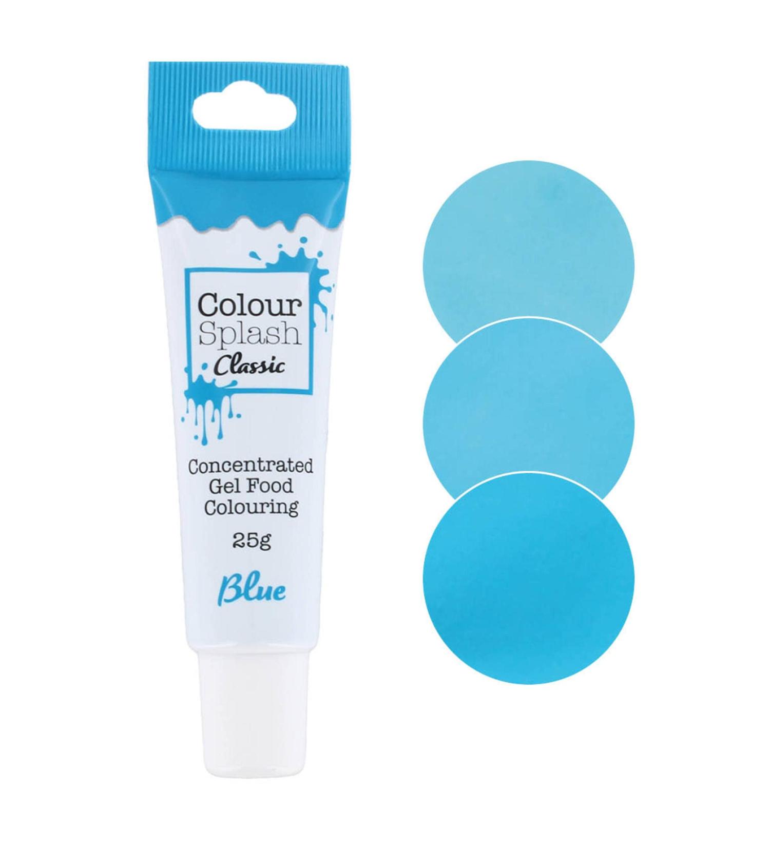 Color Splash Blue Food Coloring Gel Tube - 25g (Pack of 1) | Highly Concentrated Edible Ingredients | Easy-to-Use Squeezy Tube for Bright Cakes - Buy Online on GoSupps.com