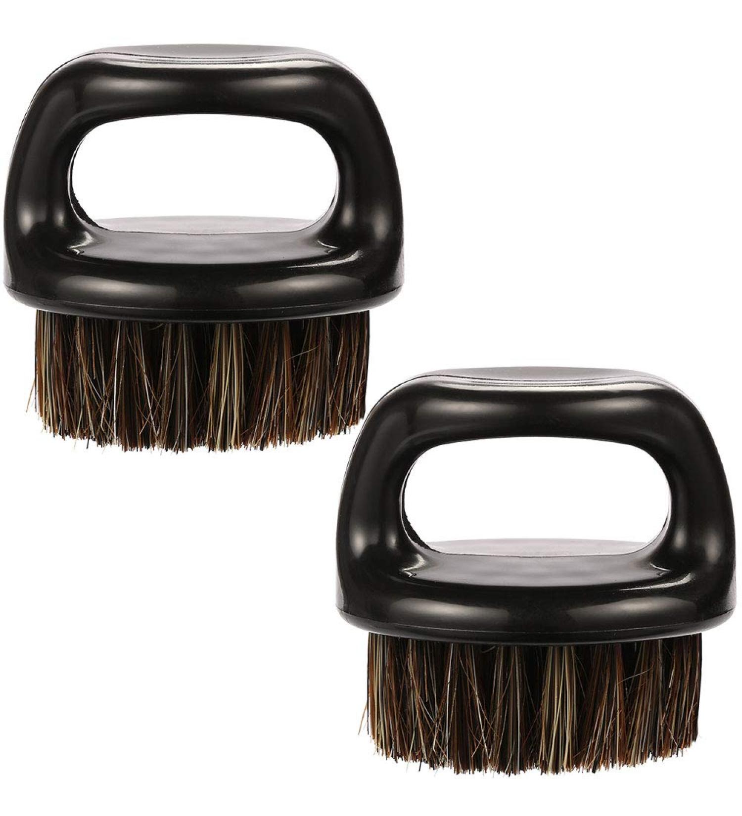 Borogo 2-Pack Knuckle Brush for Barbers - Essential Tool for Professional Barbering & Grooming Services - Beard & Face Duster Brush - Ideal for Hairdressing Salon and Household Use - Buy Online on GoSupps.com
