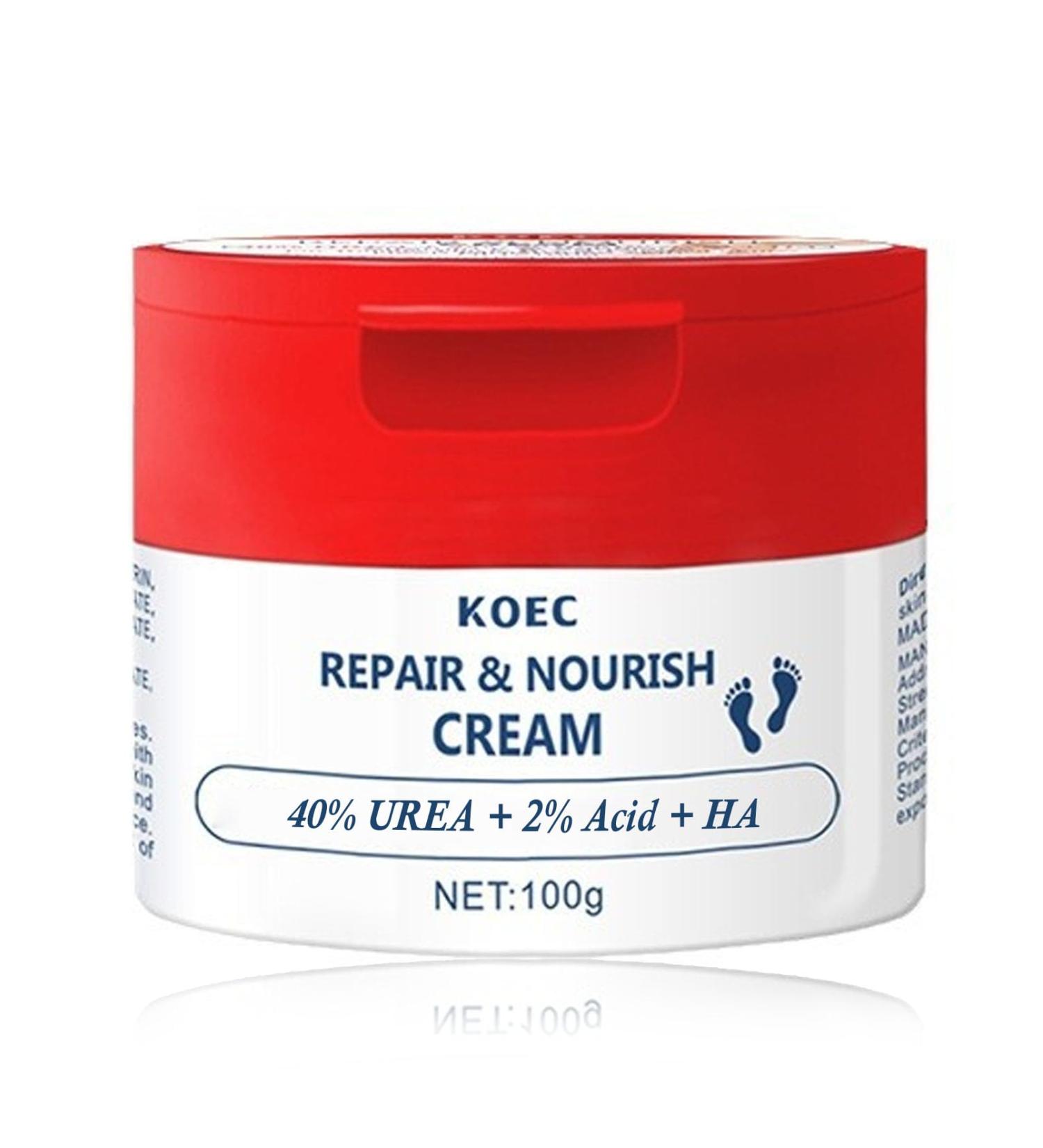 Urea 40% Foot Cream Cracked Heel Repair Cream Callus Remover Nourish Soften for Dry And Hard Skin Maximum Strength for Hand Foot and Body Care 100g - Buy Online on GoSupps.com