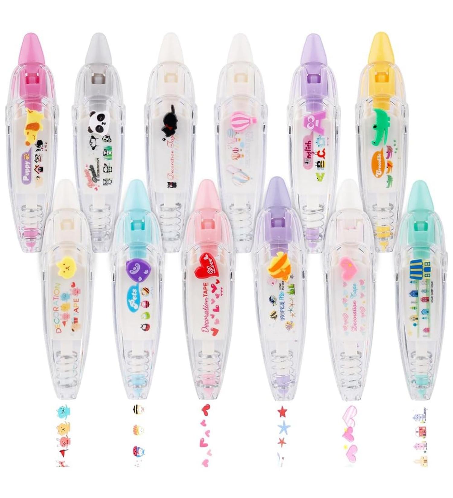 DKSooozs Set of 12 Decorative Pressure Correction and Animal Pens with Corrector. - Buy Online on GoSupps.com