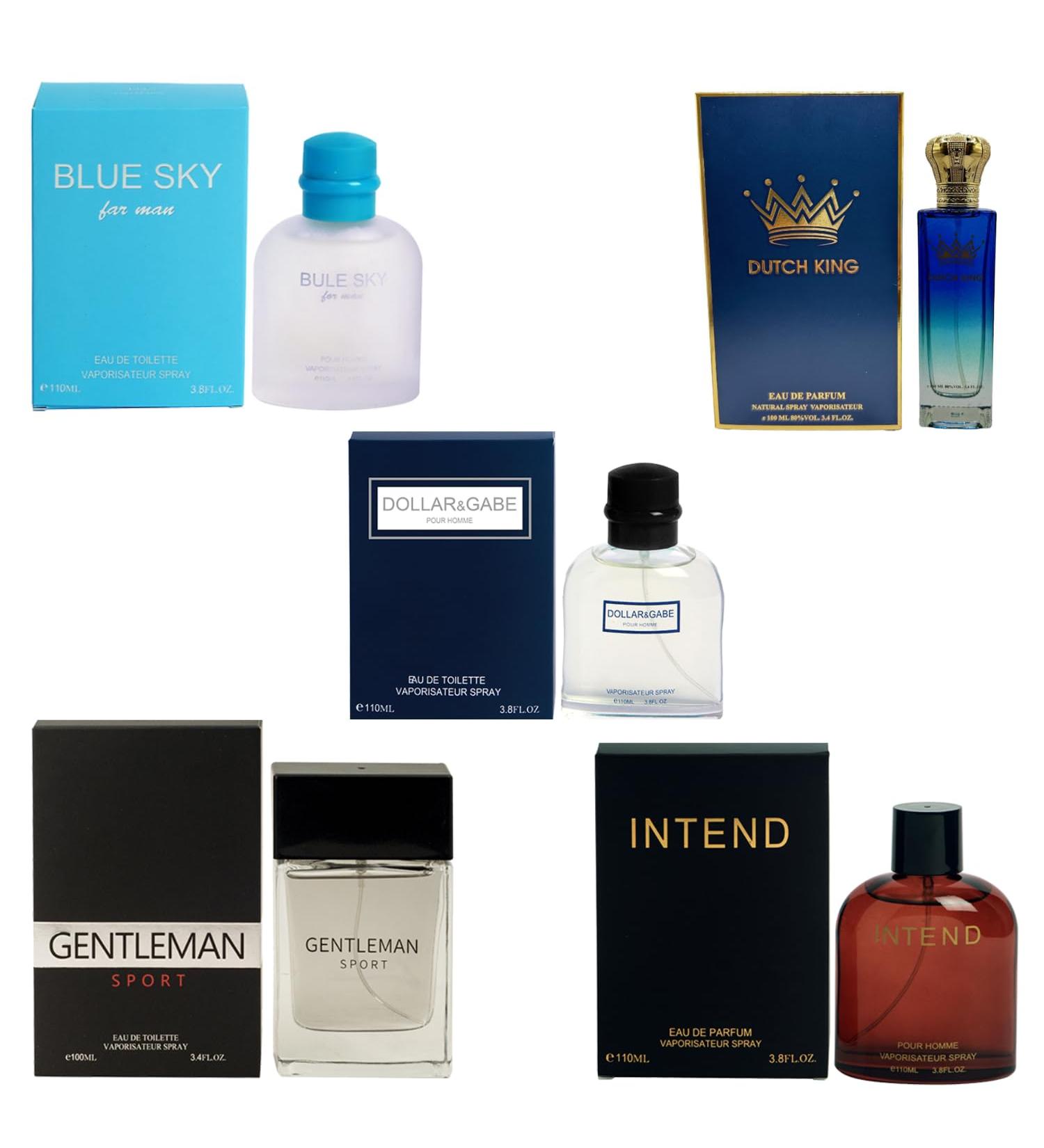 Cologne for Men (3.4oz/100ml x 5Pcs) Eau de toilette (Impression of D/G Light Blue King Intenso D/G Pour Homme Gentleman) Pack of 5pcs - Buy Online on GoSupps.com