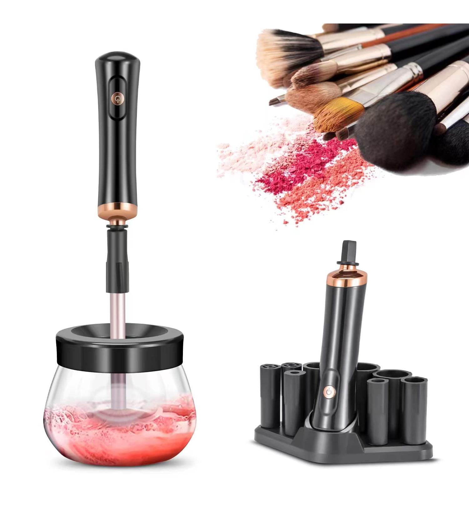 JZLUCKY Makeup Brush Cleaner - Electric Automatic Fast Drying Machine for Cosmetic Brushes (Black) - Buy Online on GoSupps.com