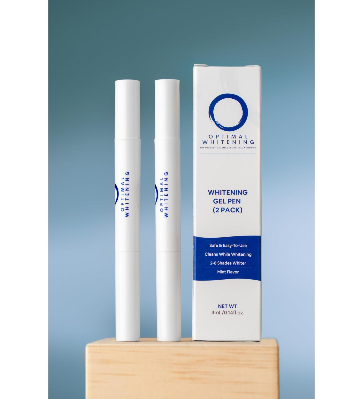 Teeth Whitening Pens - Fast Touch-Ups Portable Gel Applicator Brightens Smile 2-8 Shades Gentle Non-Sensitive Formula | International Shipping Available - Buy Online on GoSupps.com