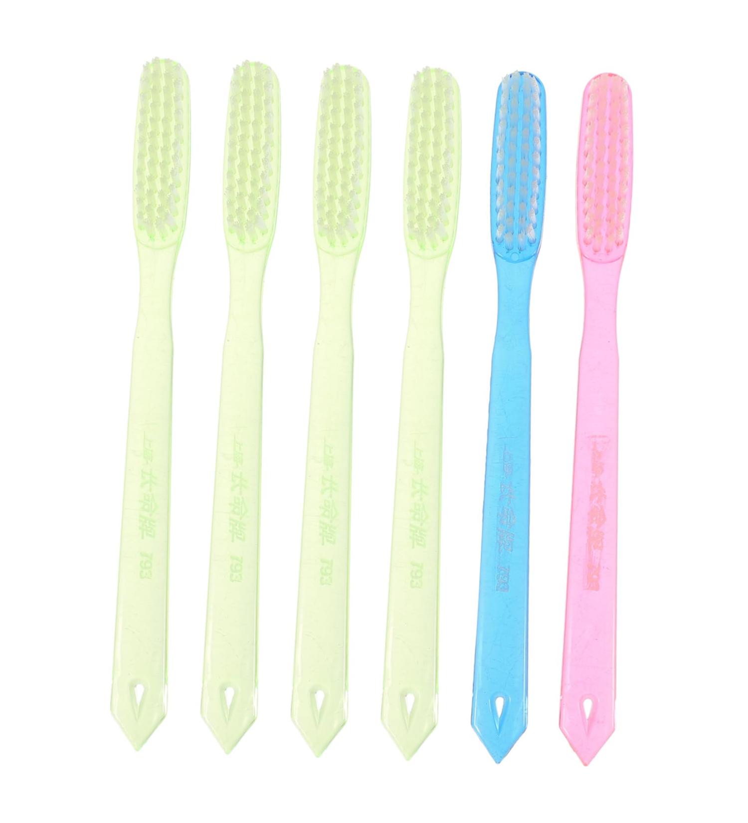 Minkissy 6 Pack Adult Manual Toothbrushes - Premium Oral Care with Dental Floss - Effective Cleaning for Adults - Buy Online on GoSupps.com