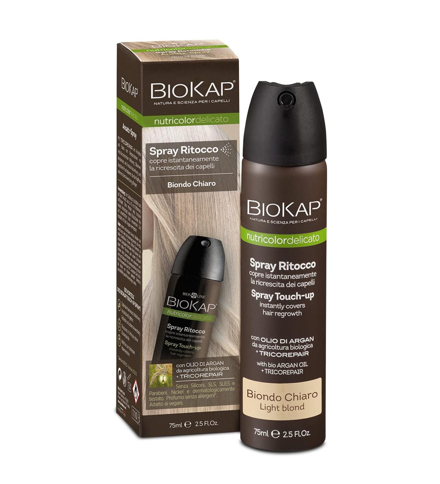 Bios Line BioKap Nutricolor Spray Touch-Up 75ml Light Blonde - Buy Online on GoSupps.com