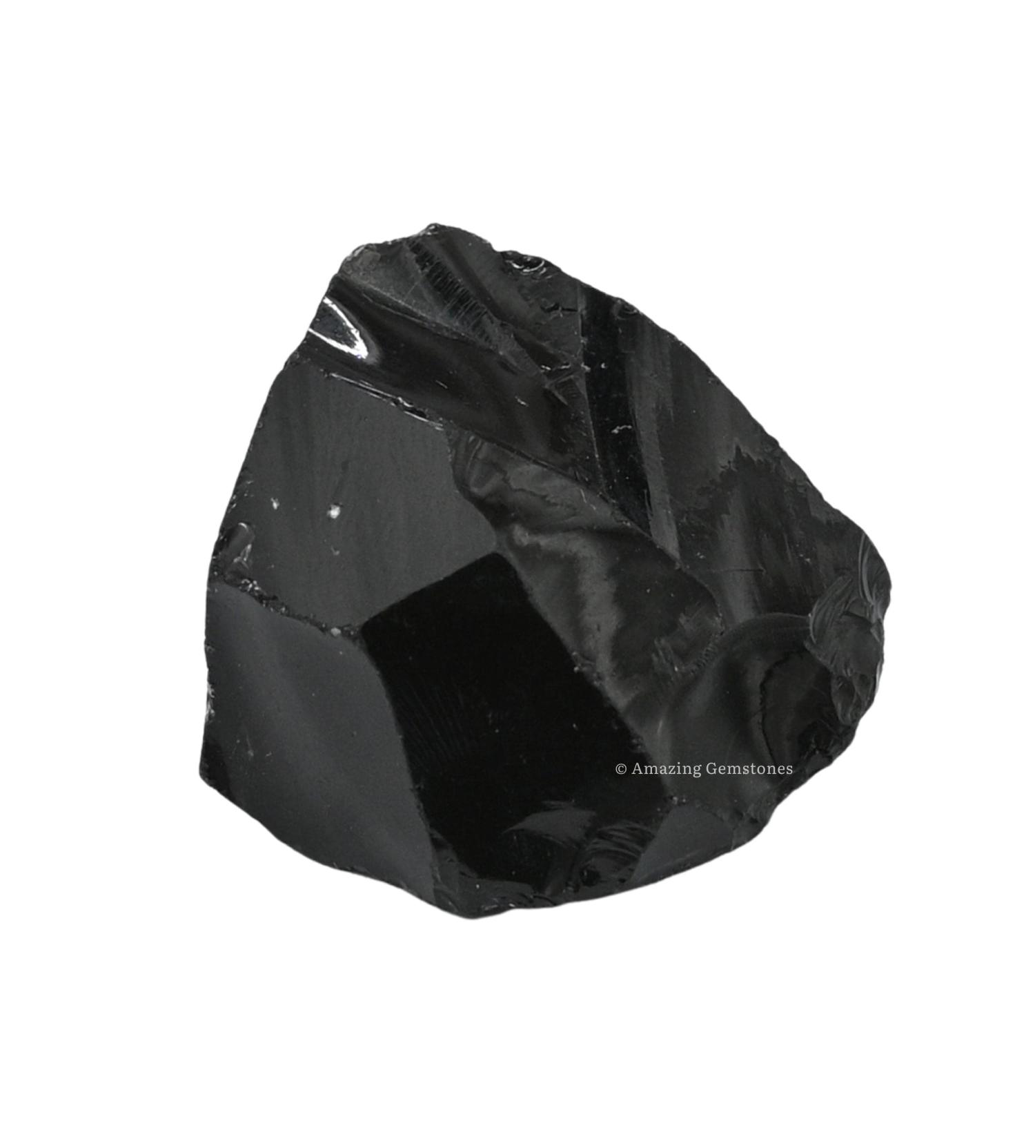 Buy Black Obsidian Raw Crystals | Healing Stones for Tumbling & DIY - Natural Energy Rocks (1 Piece - Buy Online on GoSupps.com