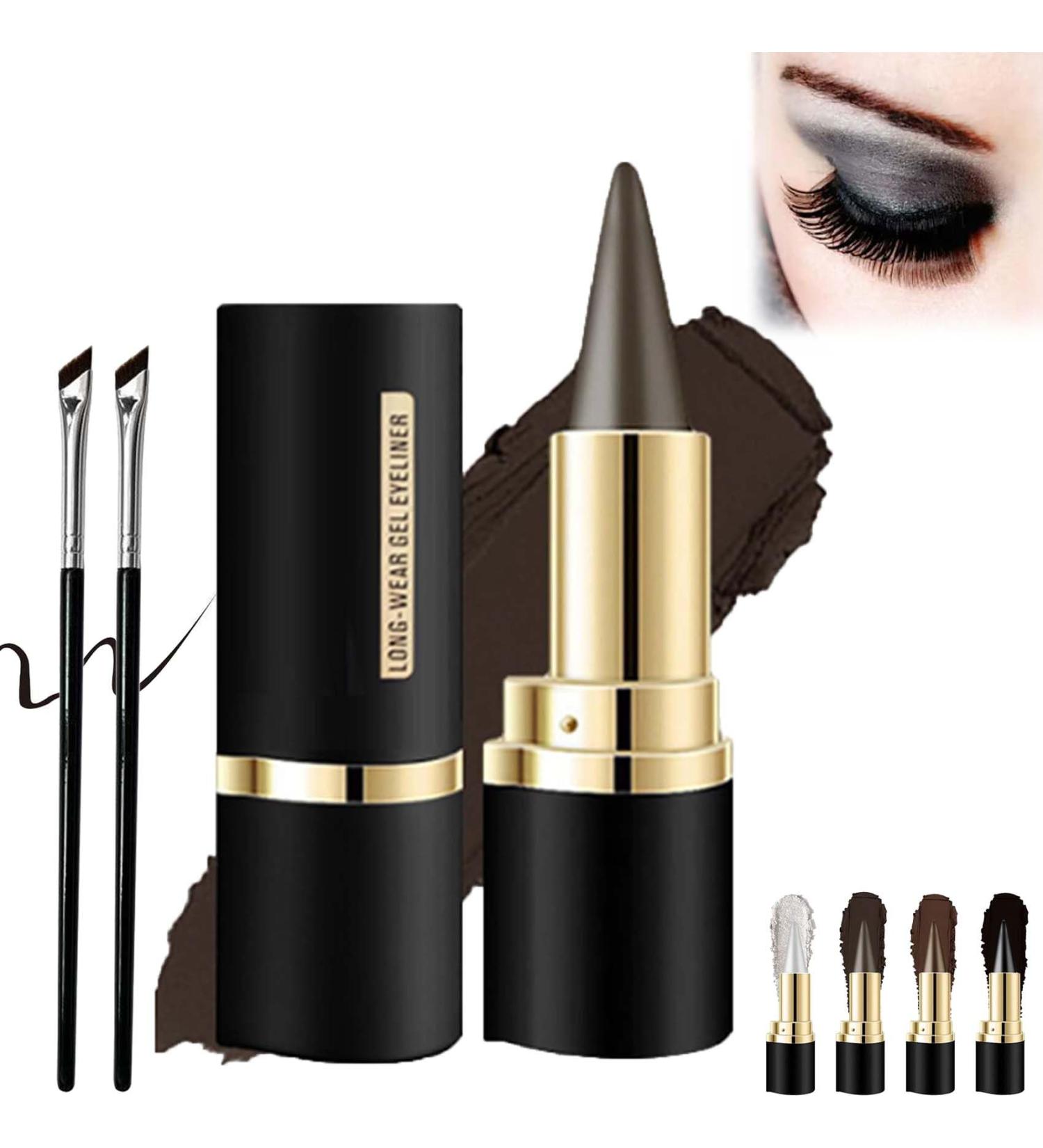 Ayky Long Wear Gel Eyeliner Natural Black Eyeliner Cream Waterproof Viral profession Eyeliner Pen Gel - Quick Drying Formula Eye Liner Eye Liner Waterproof Smudge Proof (02) - Buy Online on GoSupps.com