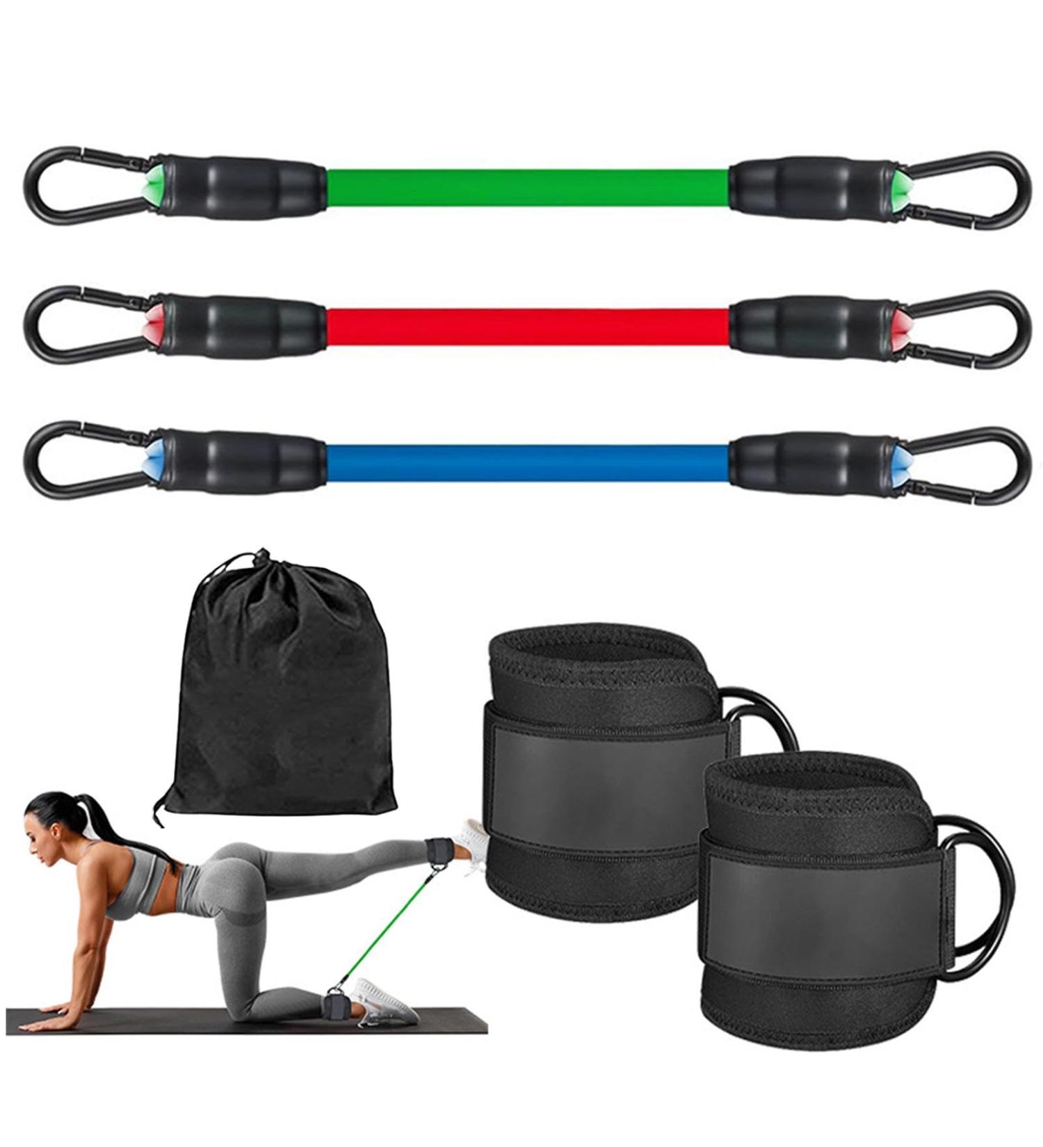 Huyath Ankle Resistance Band Leg Training Leg Resistance Bands - Adjustable Ankle Bands for Working Out Exercise Equipment Ankle Resistance Bands for Glutes - Buy Online on GoSupps.com
