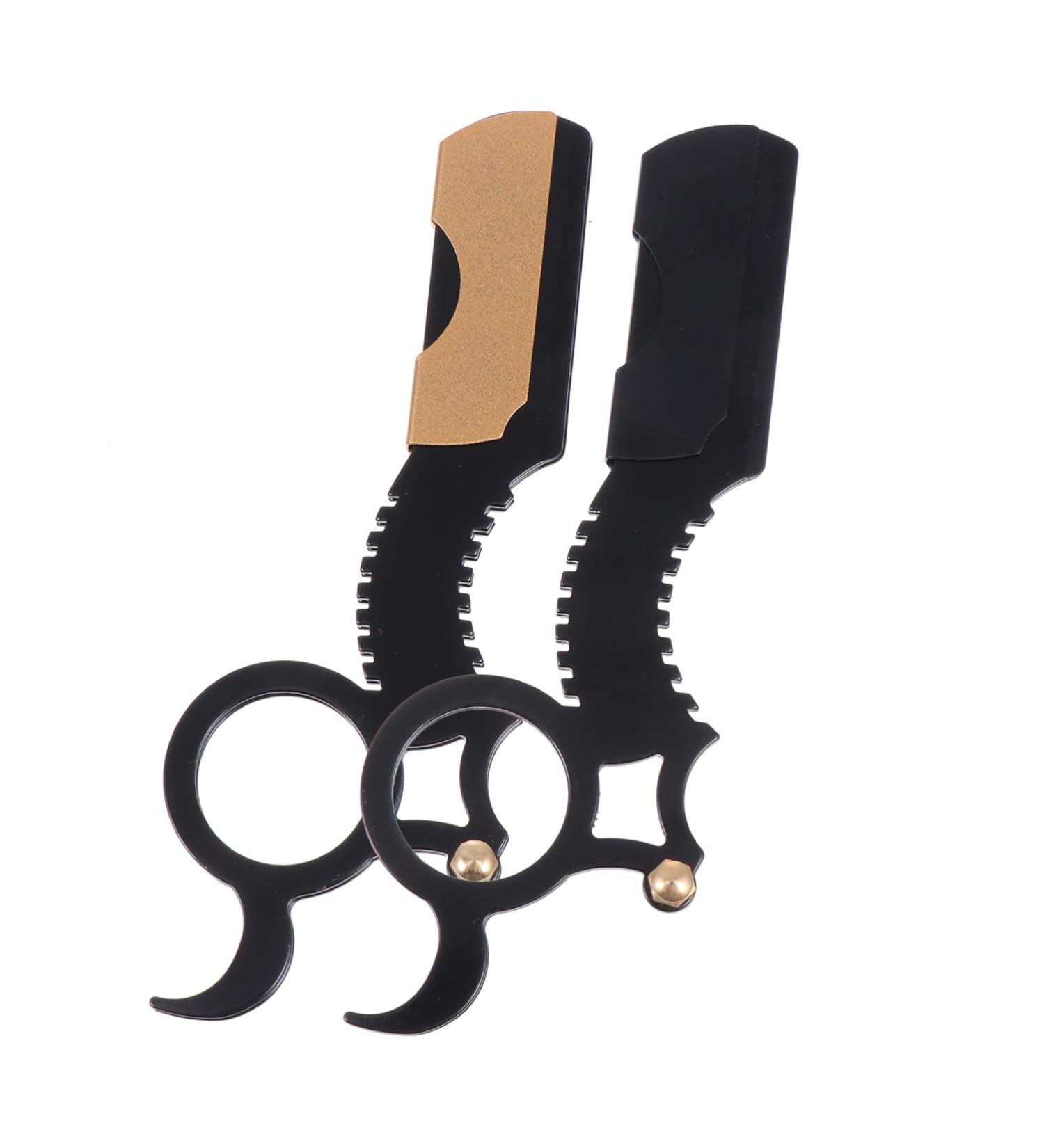 Minkissy 2-St Rapid Holder Men's Razor | Ergonomic Mustache & Beard Cutting Tool | Rustproof Stainless Steel | Salon Quality Replacement - Buy Online on GoSupps.com