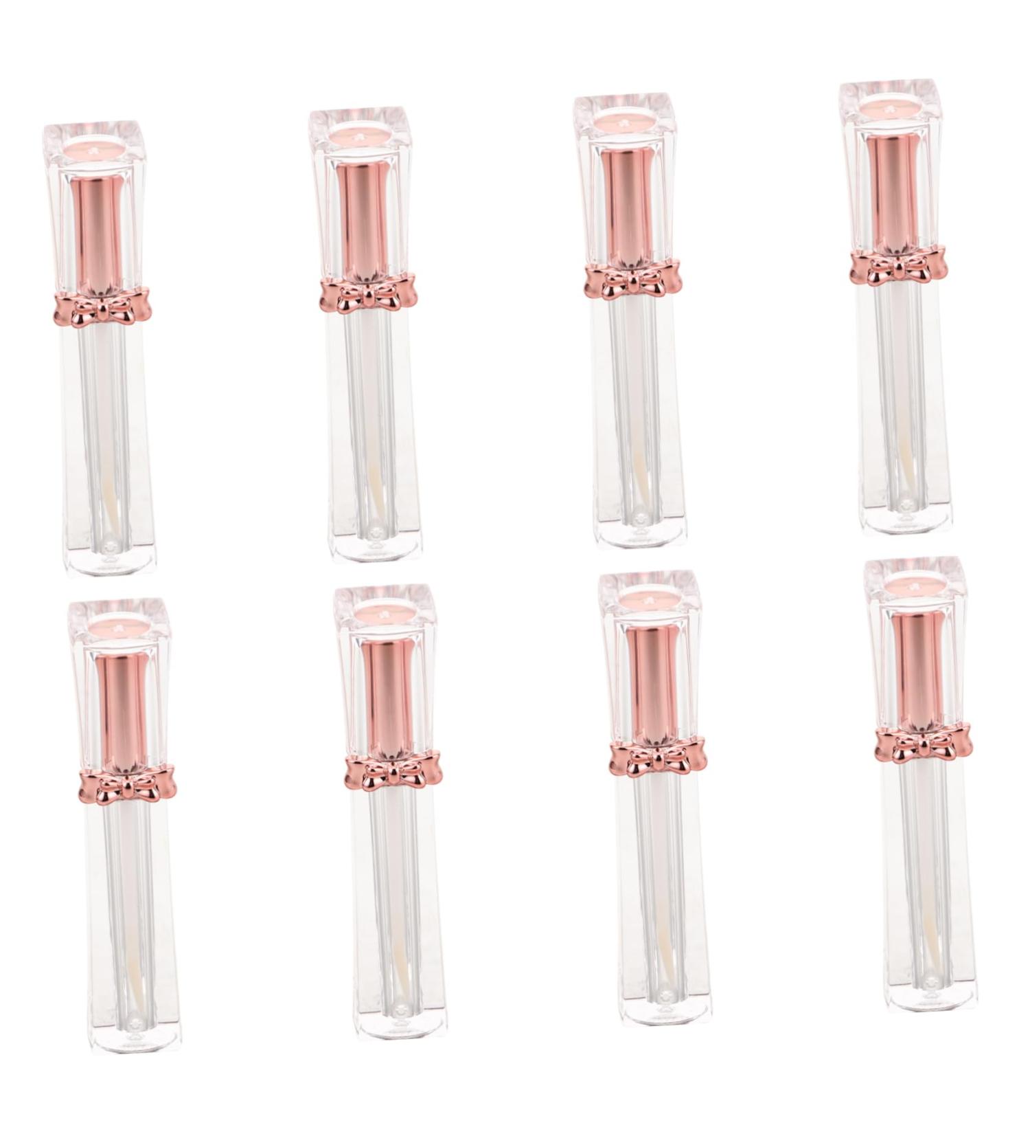  FRCOLOR FRCOLOR 8 Pieces Mini Lip Balm Bottles 35ml Transparent Lip Gloss Tubes with Wand - Refillable Makeup Bottles for Women and Girls DIY Makeup and Travel - Buy Online on GoSupps.com