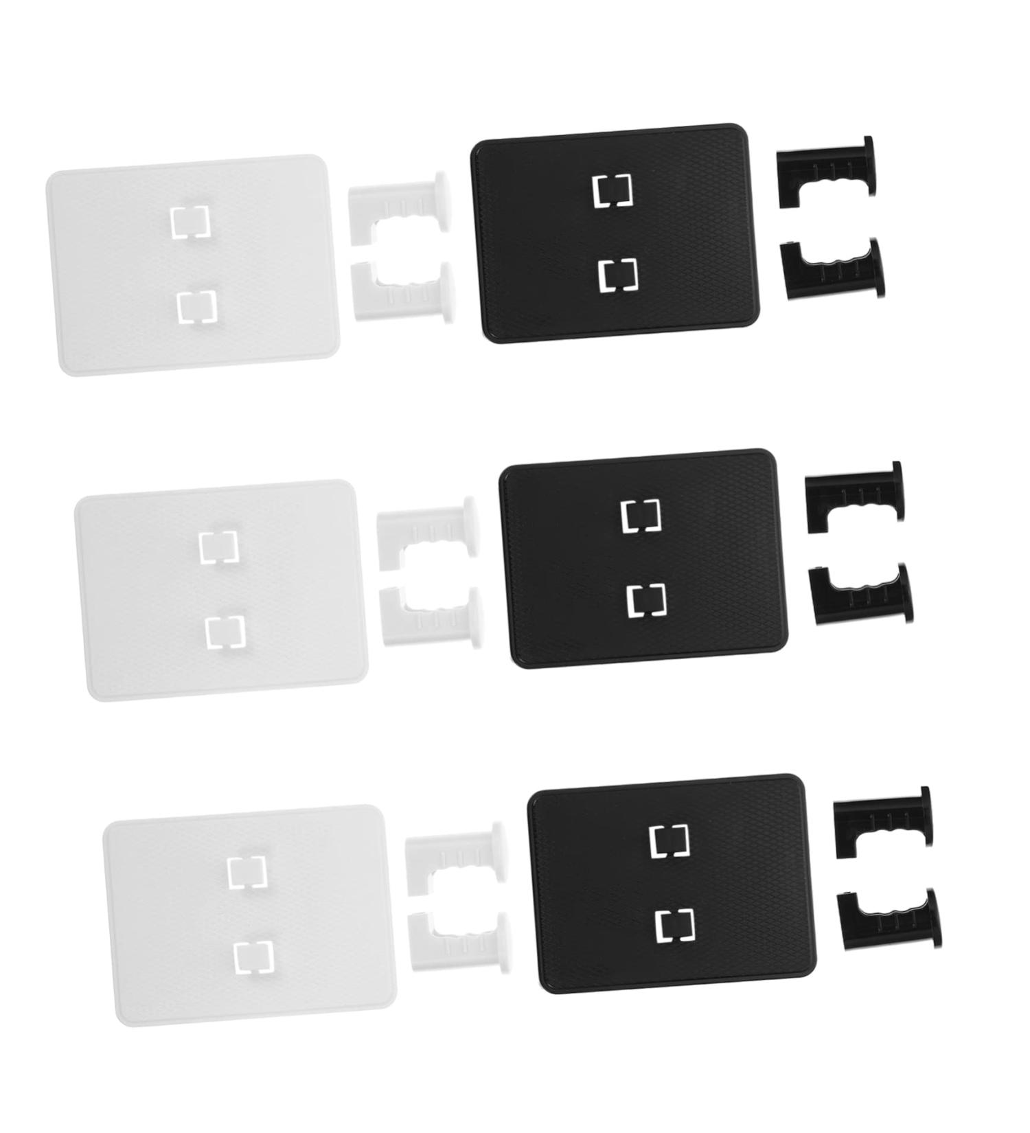 Homsfou 30 Pcal Shaver Holder | Razor Organizer Hooks for Shower | 5-Pack Seamless Bathrobe Wall Door Storage | Black & White 7.5x5.5x3cm - Buy Online on GoSupps.com