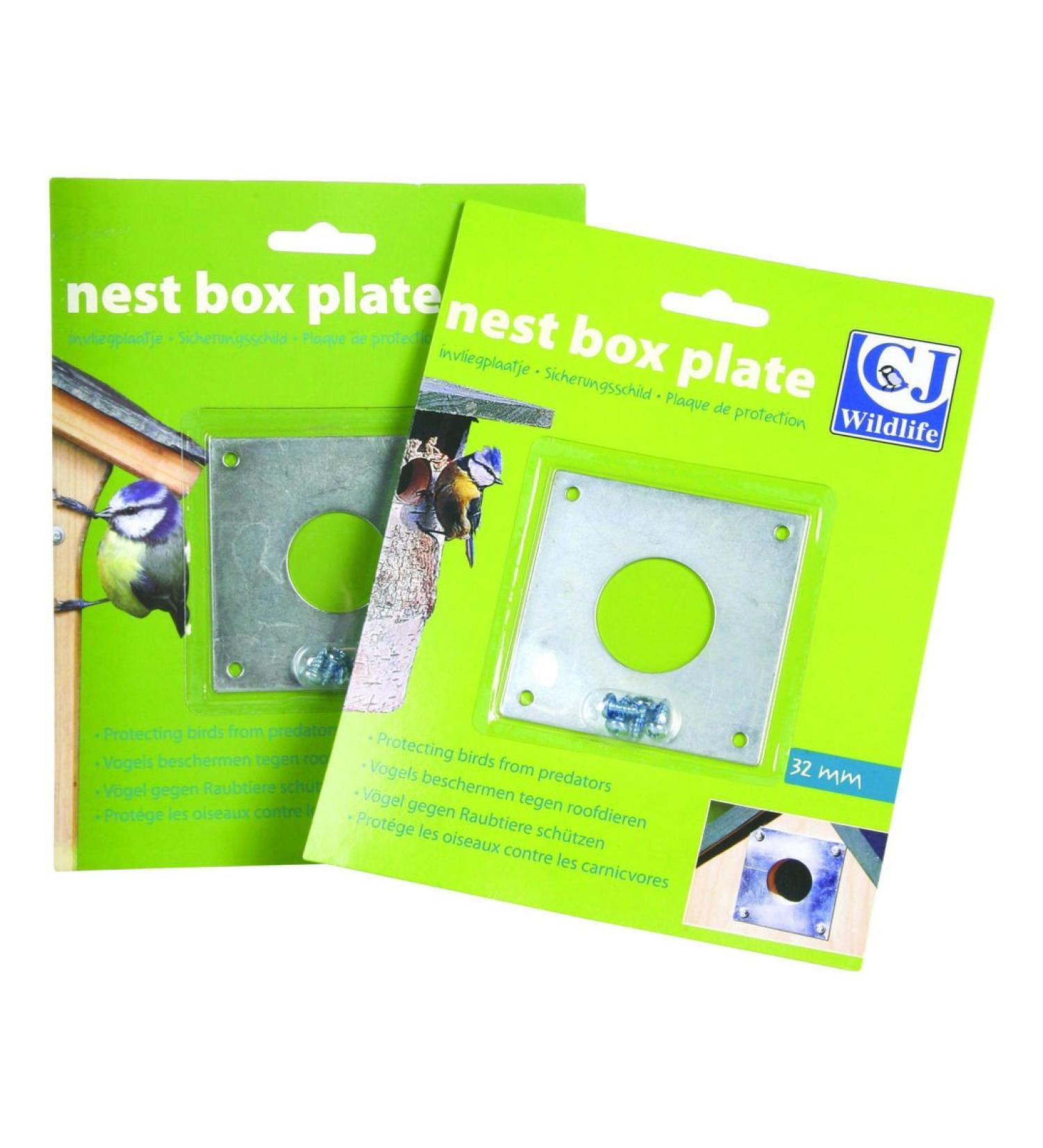 CJ Wildbird Foods Limited CJ Nest Box Plate 32mm Metal