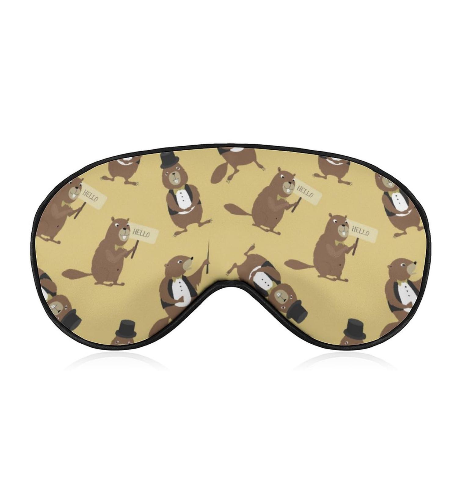 Lovely Marmot Gentlemen Sleep Mask - Adjustable Eye Cover for Sleeping & Travel - Blocks Light for Men and Women - Buy Online on GoSupps.com