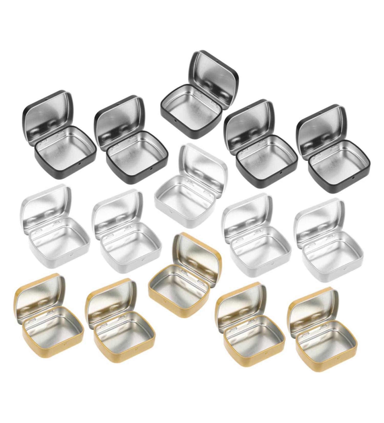 SOESFOUFU 15pcs Mini Tin Box Iron Containers Small Objects Organizer Wedding Candy Tins Cream Case Iron Candy Cans Iron Storage Boxes Small Iron Can Iron Organizer Small Tins with Lids - Buy Online on GoSupps.com
