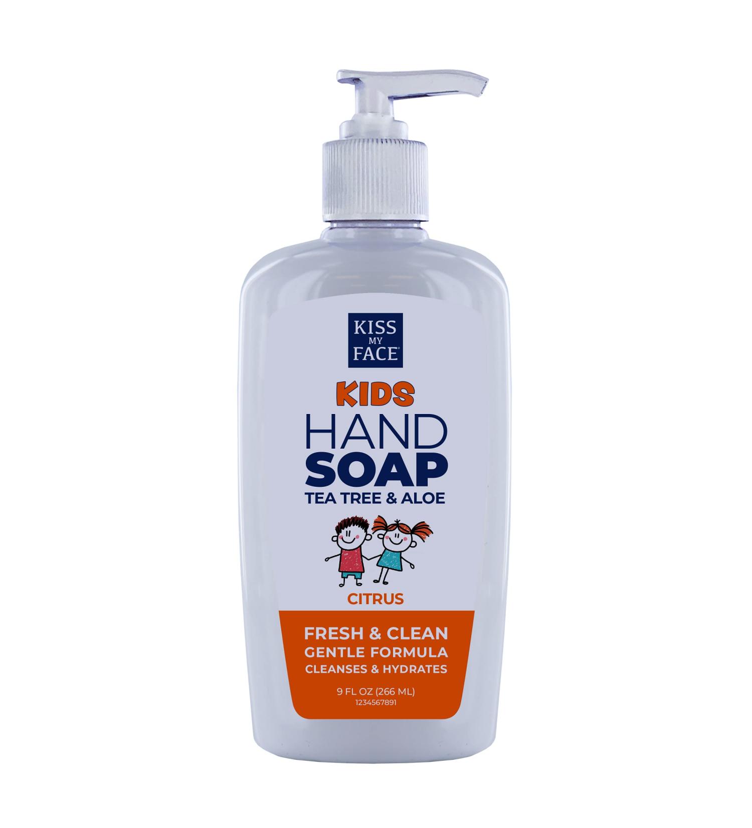 Kiss My Face Kids Hand Soap Citrus 9 fl oz - Gentle, Natural Clean for Kids - Buy Online on GoSupps.com